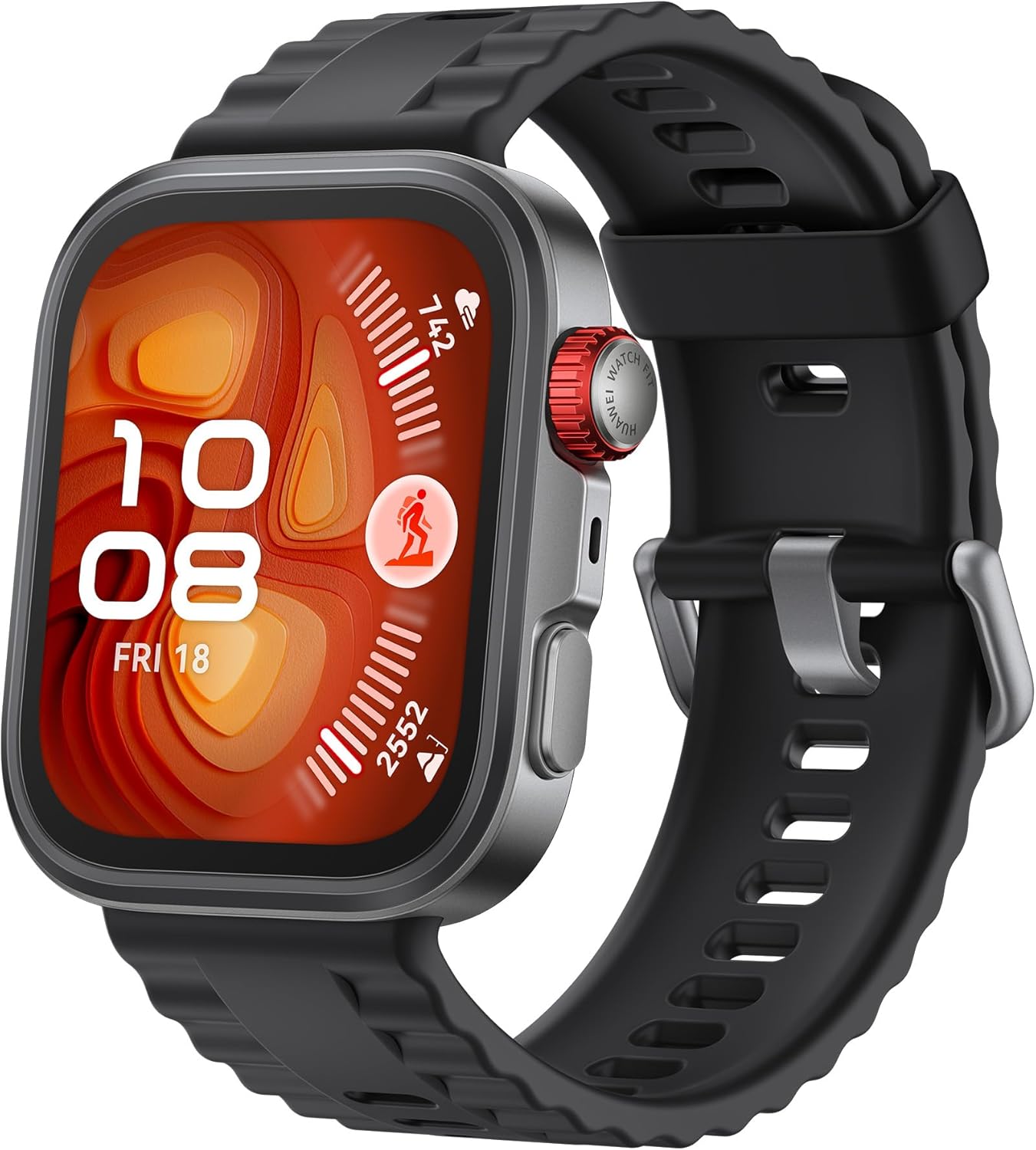 HUAWEI WATCH FIT 4 Pro Smart Watch for Men Women Outdoor Enthusiasts, 1.82" Sapphire Screen & Titanium, 9.3mm Thickness, ECG, up to 10 Days Battery Life, iOS & Android, Health and Fitness Watch, Black