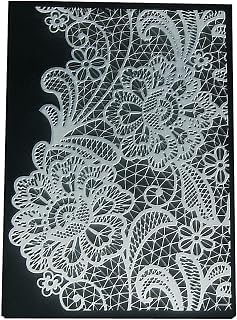 PUPUZAO Plastic Embossing Folder (4-1/8 inx5-13/16 in|Flowering Shrubs Pattern) Paper Crafts Plastic Textured Impressions for Card Making Scrapbooking