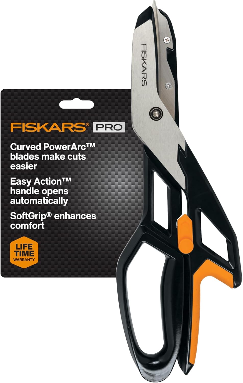 Fiskars Pro 13" PowerArc Easy Action Aluminum Tin Snips