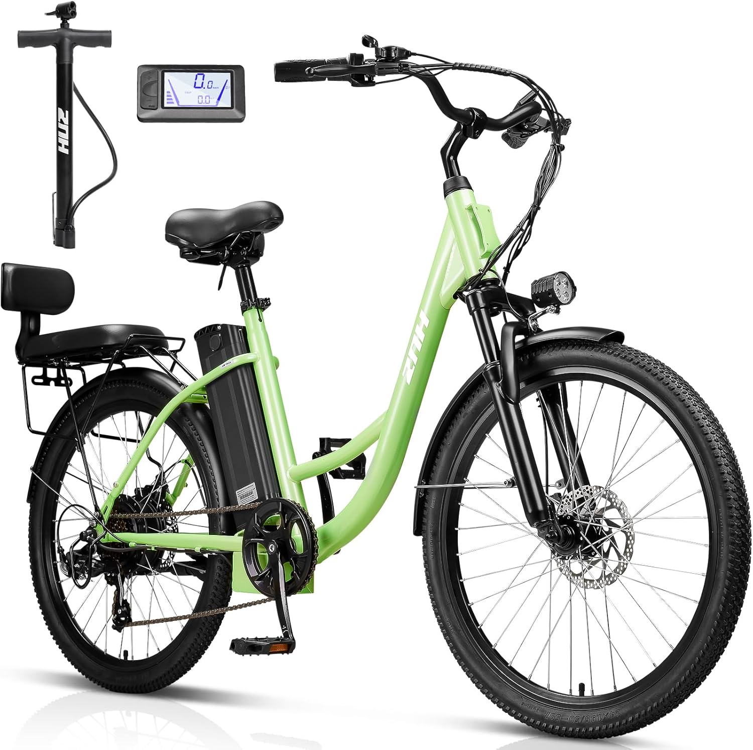 ZNH Electric Bike for Adults,750W Peak,24" E-Bike | 48V 13Ah Battery | 20MPH, 50 Miles | 7-Speed | Dual Suspension | Electric Bicycle for Men & Women Commuter