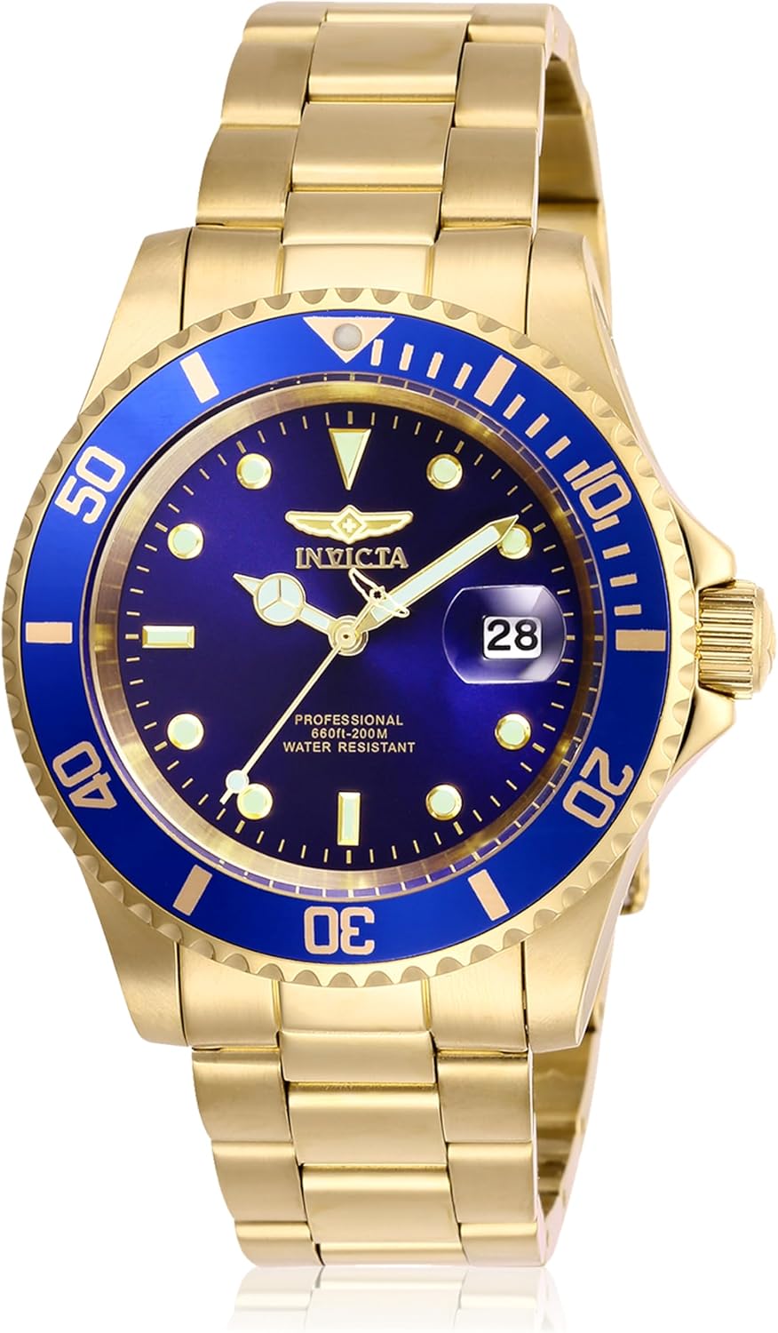 Invicta Men's Pro Diver Quartz Watch with Stainless Steel Strap