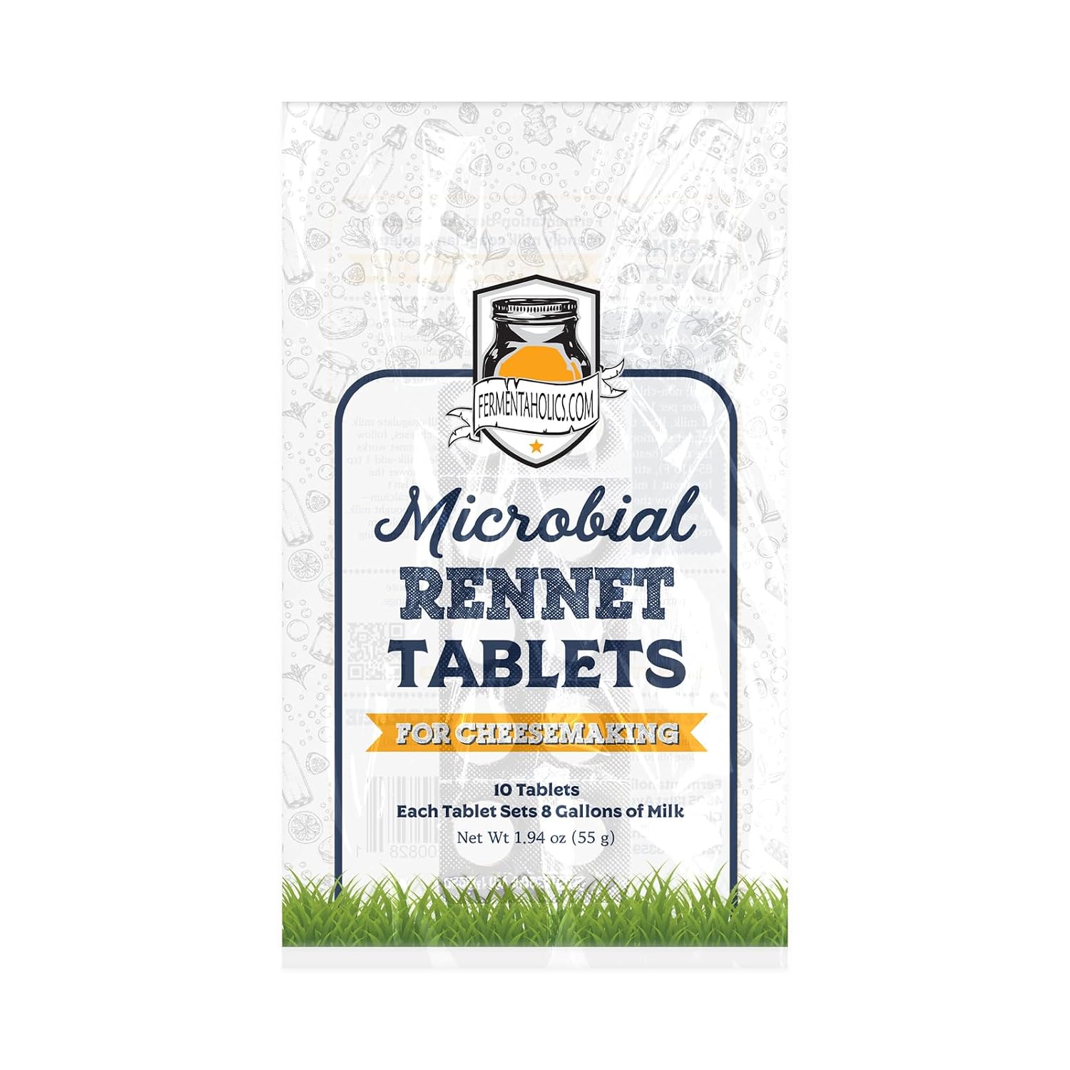Microbial Rennet Tablets for Cheese Making | Vegetarian Milk Coagulant | Vegan Cheese Making