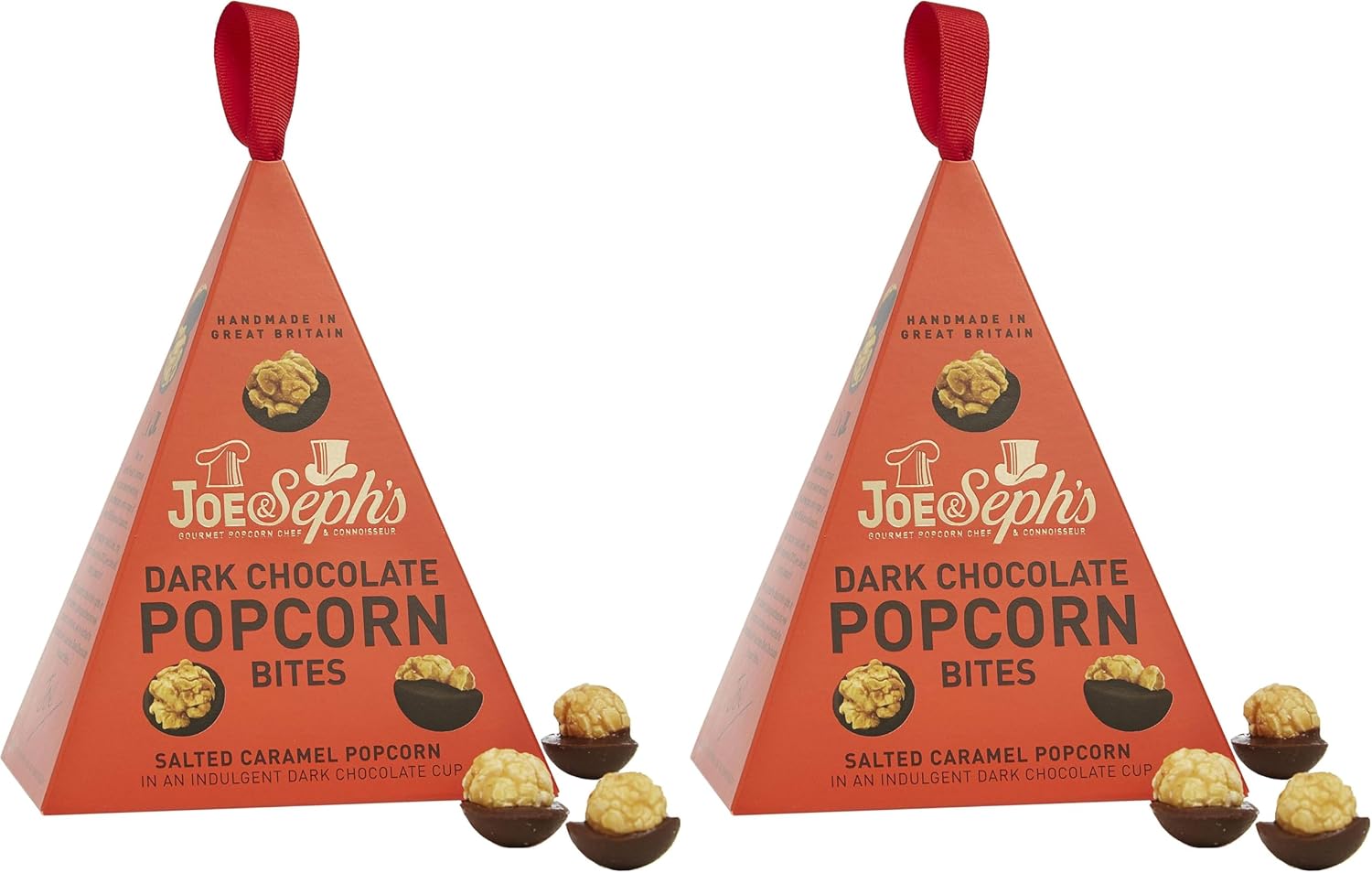 Joe & Seph's Dark Chocolate Popcorn Bites, 45g (Pack of 2)