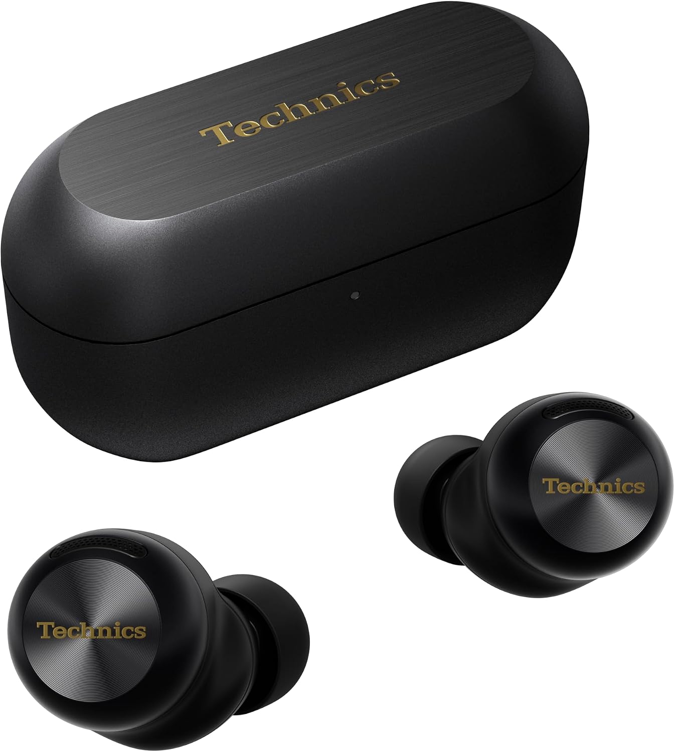 Technics EAH-AZ100E-K Wireless Earbuds with Noise Cancelling, Multipoint Bluetooth, Voice Focus AI, Comfortable In-Ear Headphones, Black