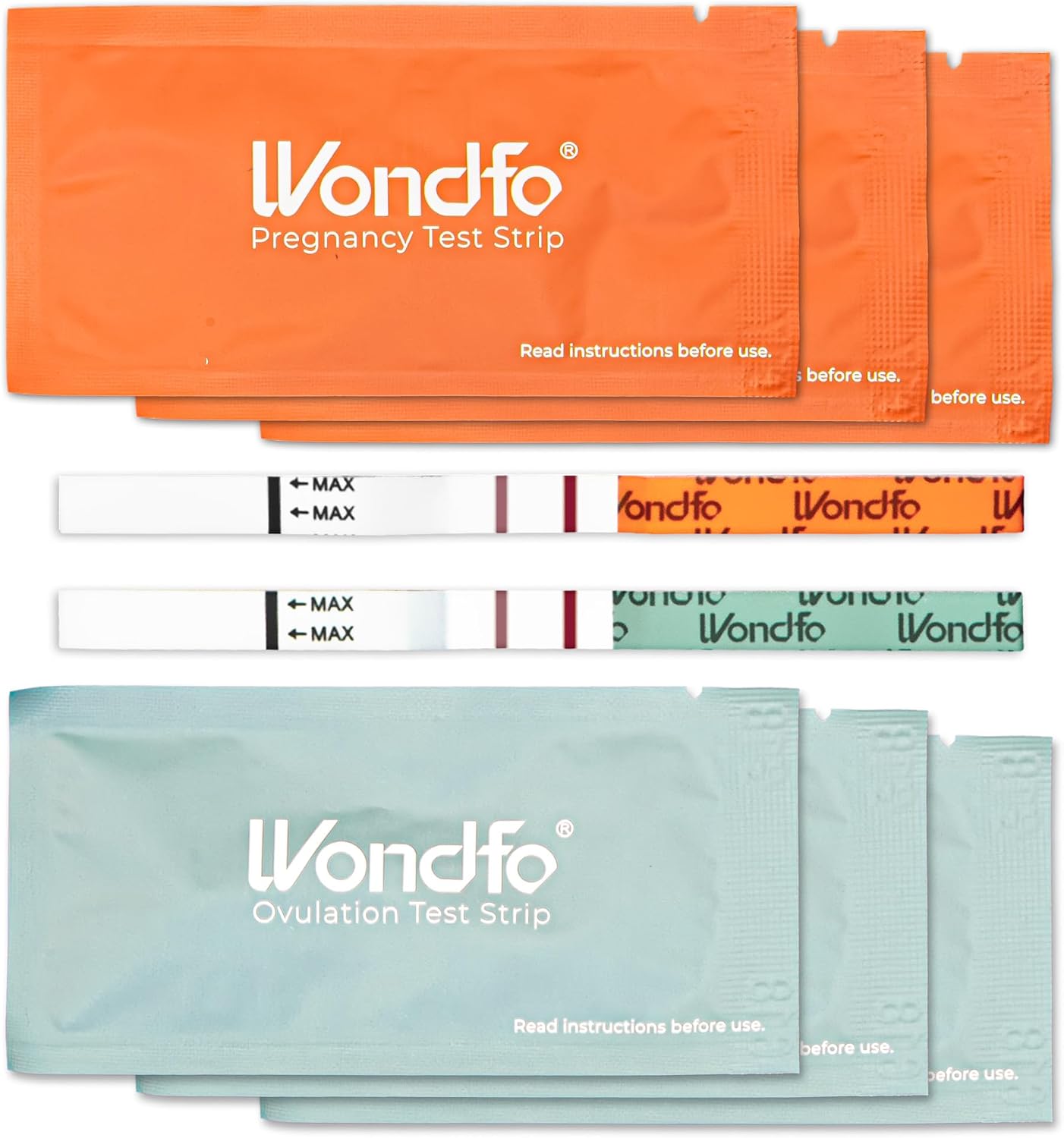 Pregnancy and Ovulation Test Strips Kit - Fertility Tracking and Family Planning - Early Detection Combo Kit for Home Use(20 LH + 5 HCG)