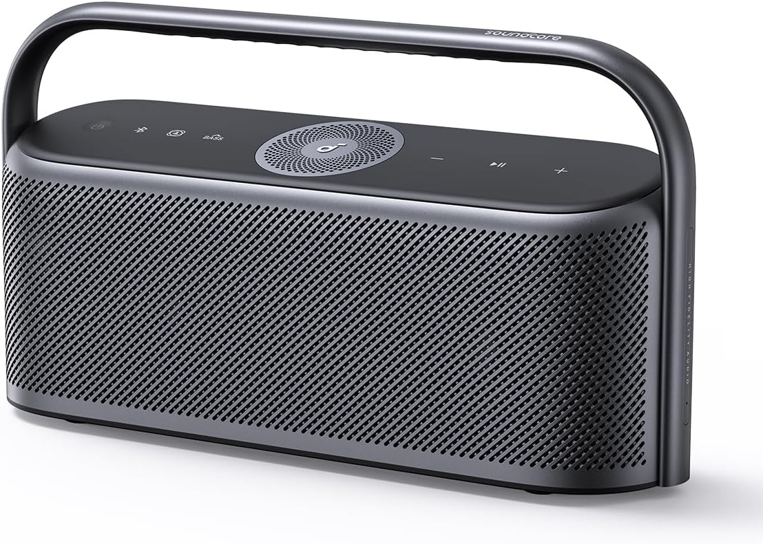 soundcore Motion x600 Bluetooth Speaker with Wireless Hi-Res Spatial Audio, 50W Sound, IPX7 Waterproof, Pro EQ, Built-In Handle, AUX-In, Portable Speaker for Home, Office, Outdoors