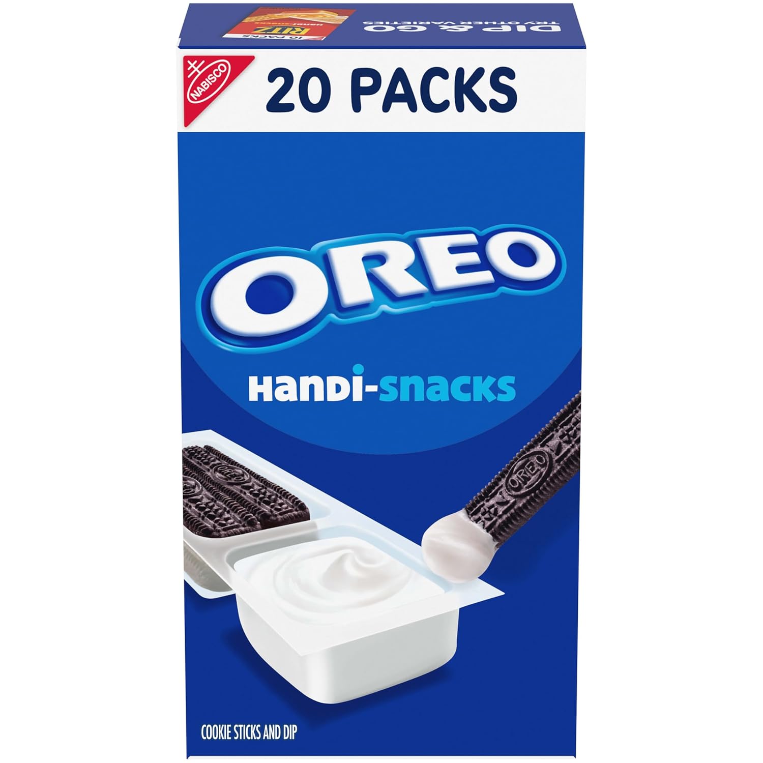 Handi-Snacks OREO Cookie Sticks 'N Creme Dip Snack Packs, 20 Snack Packs