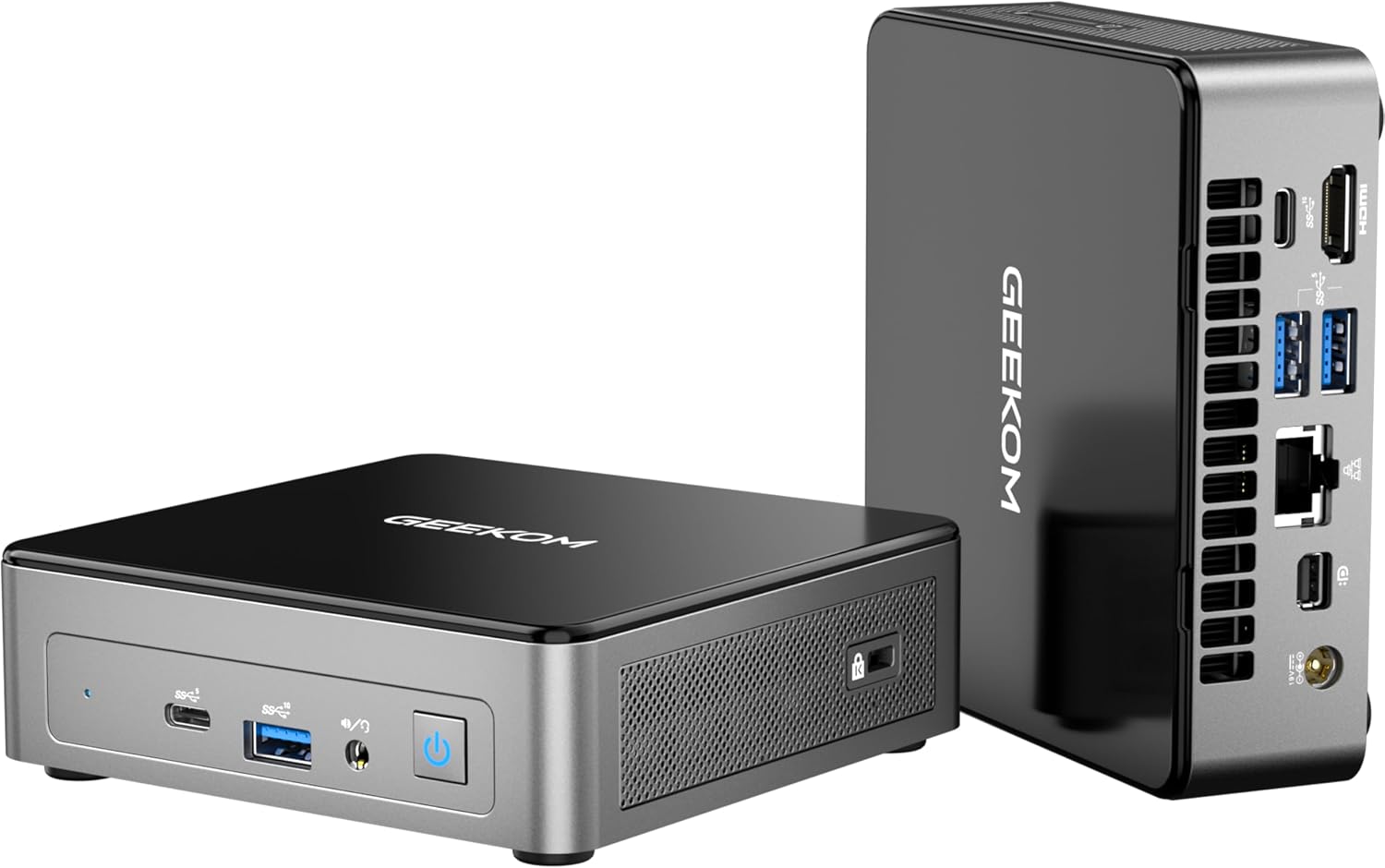 GEEKOM Air12 Budget Mini PC Office,Intel 7505,8GB RAM(64GB Max),256GB SSD