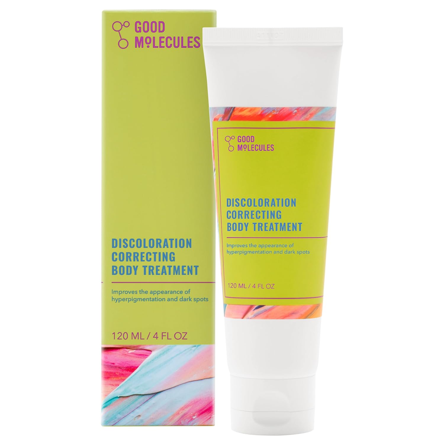 Good Molecules Discoloration Correcting Body Treatment - Anti-Pigment Cream with Niacinamide, Tranexamic Acid - Target Dark Spots and Moisturize - Skincare for Body