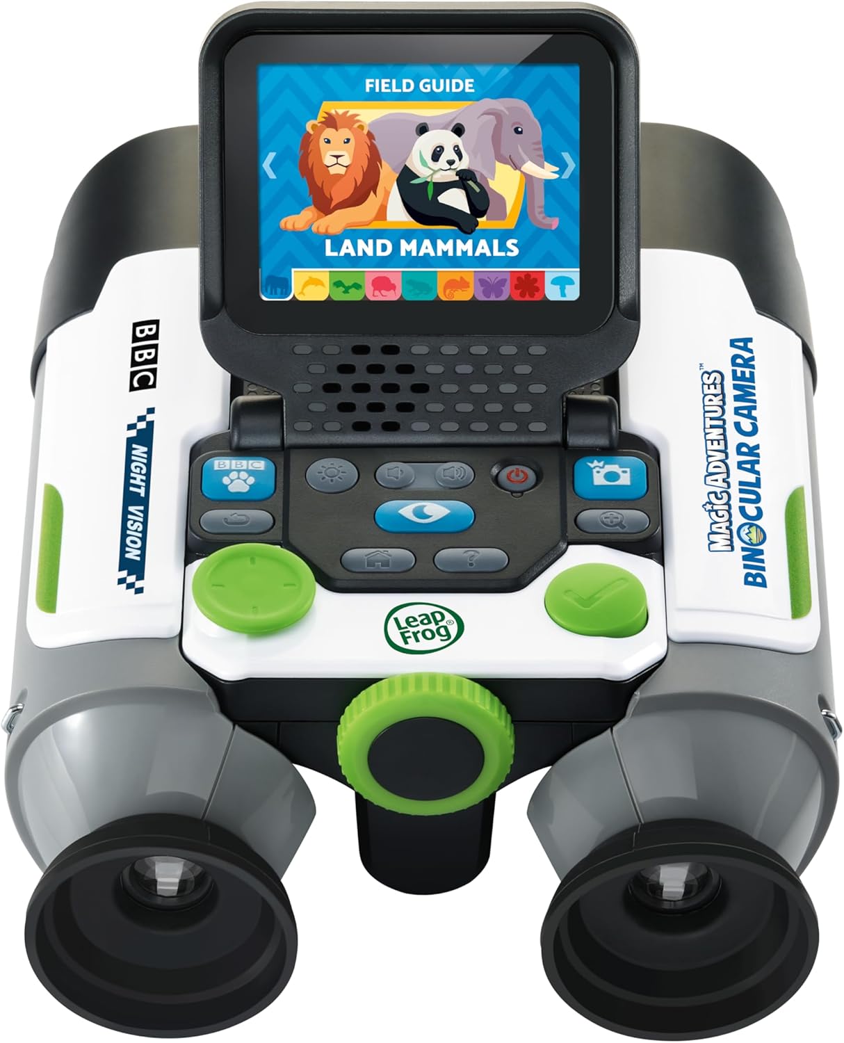 LeapFrog Magic Adventures Binocular Camera, Real Interactive Binoculars with Night Vision & Camera with 10X Optical Zoom, Educational BBC Images, Videos & Facts, Toy for 5, 6+ Years, English Version