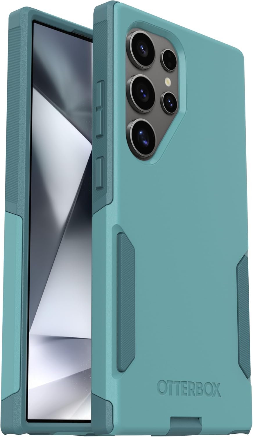 OtterBox Samsung Galaxy S24 Ultra (Only) - Commuter Series Case - Riveting Way (Teal) - Slim & Tough - Pocket-Friendly - with Port Protection - Non-Retail Packaging