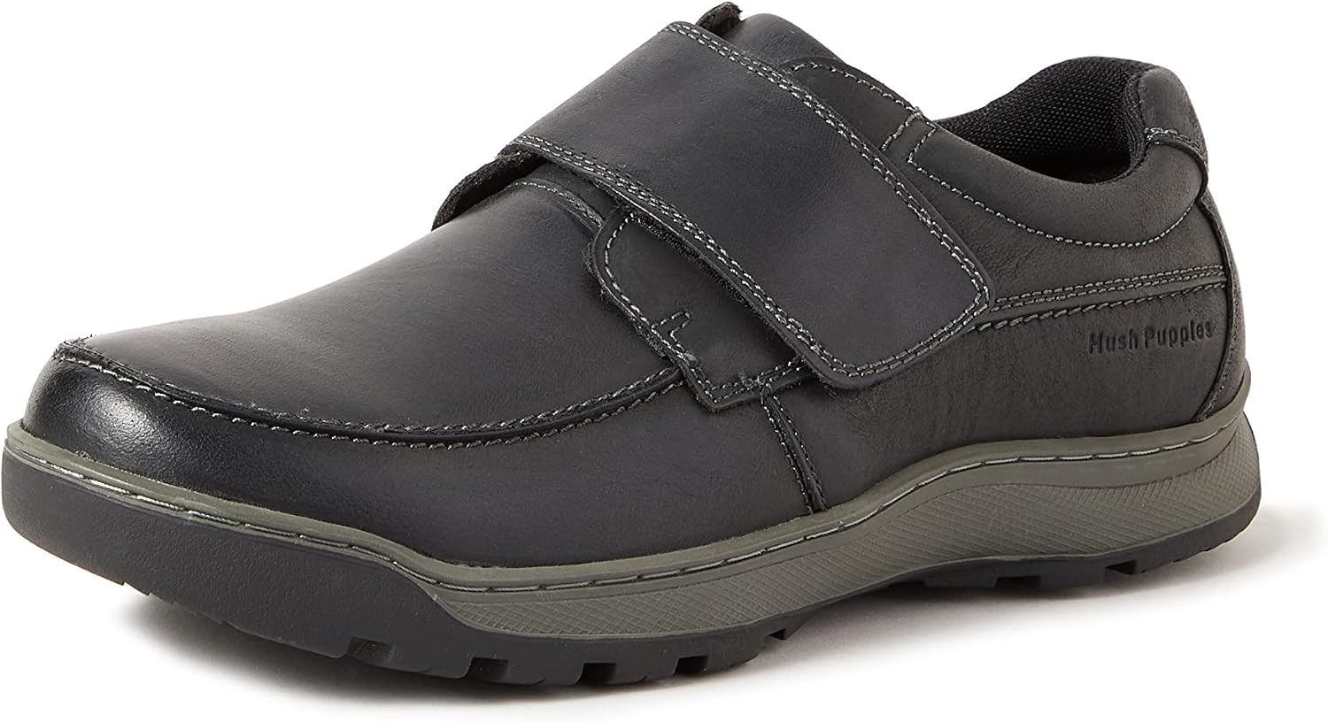 Hush Puppies Mens Casper Moccasin, Black, 9 UK