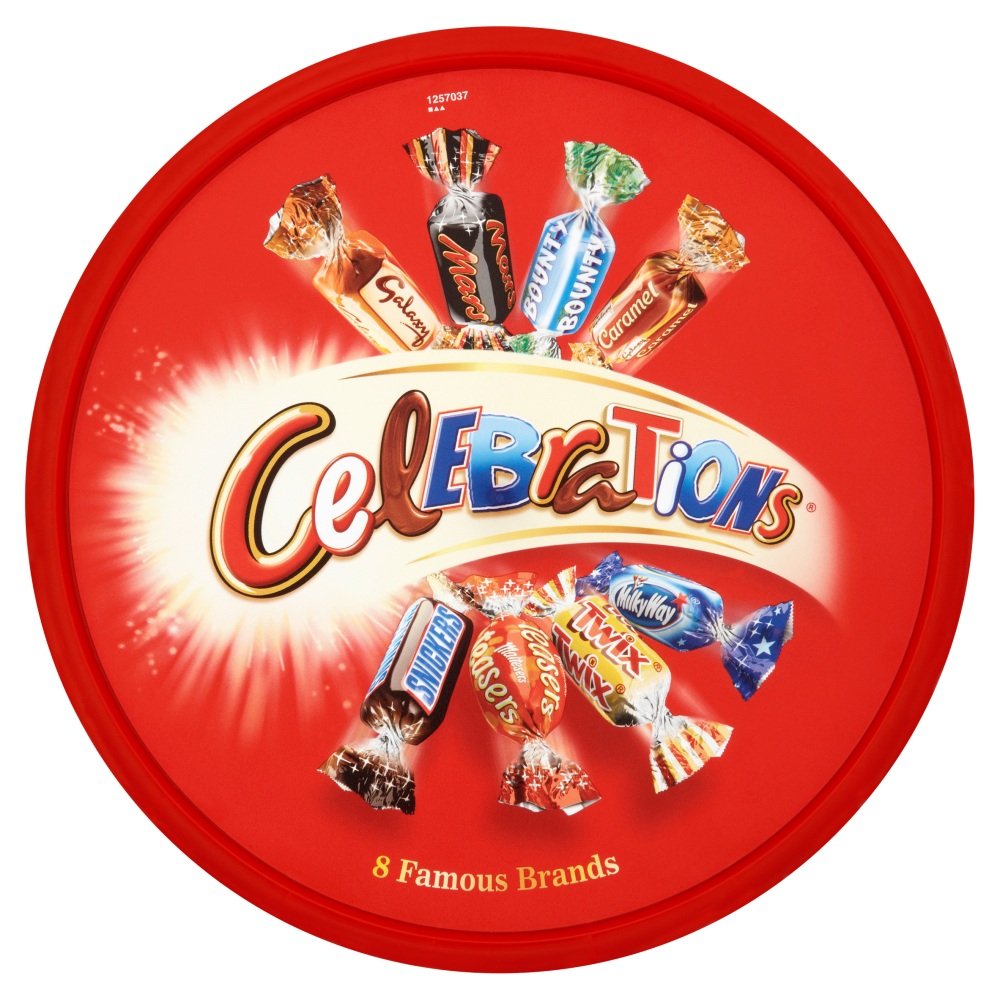 Mars Celebrations Chocolate Bar Tubs, 1.21 Pound (Pack of 1)
