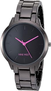 Nine West Women's Gunmetal Bracelet Watch