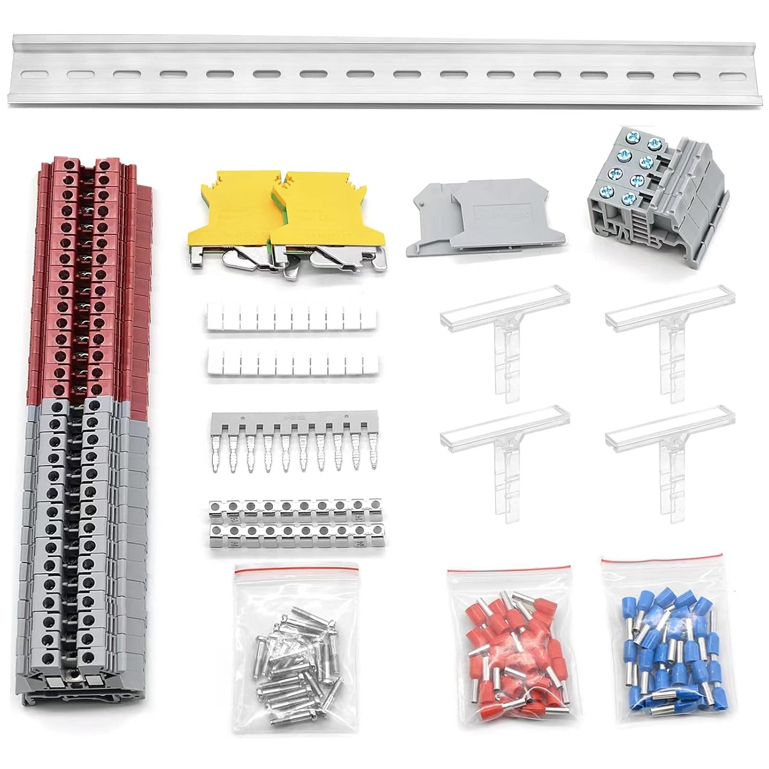 Terminal Block Kit, Rail Type Voltage Terminal, Rail Combined Terminal Block