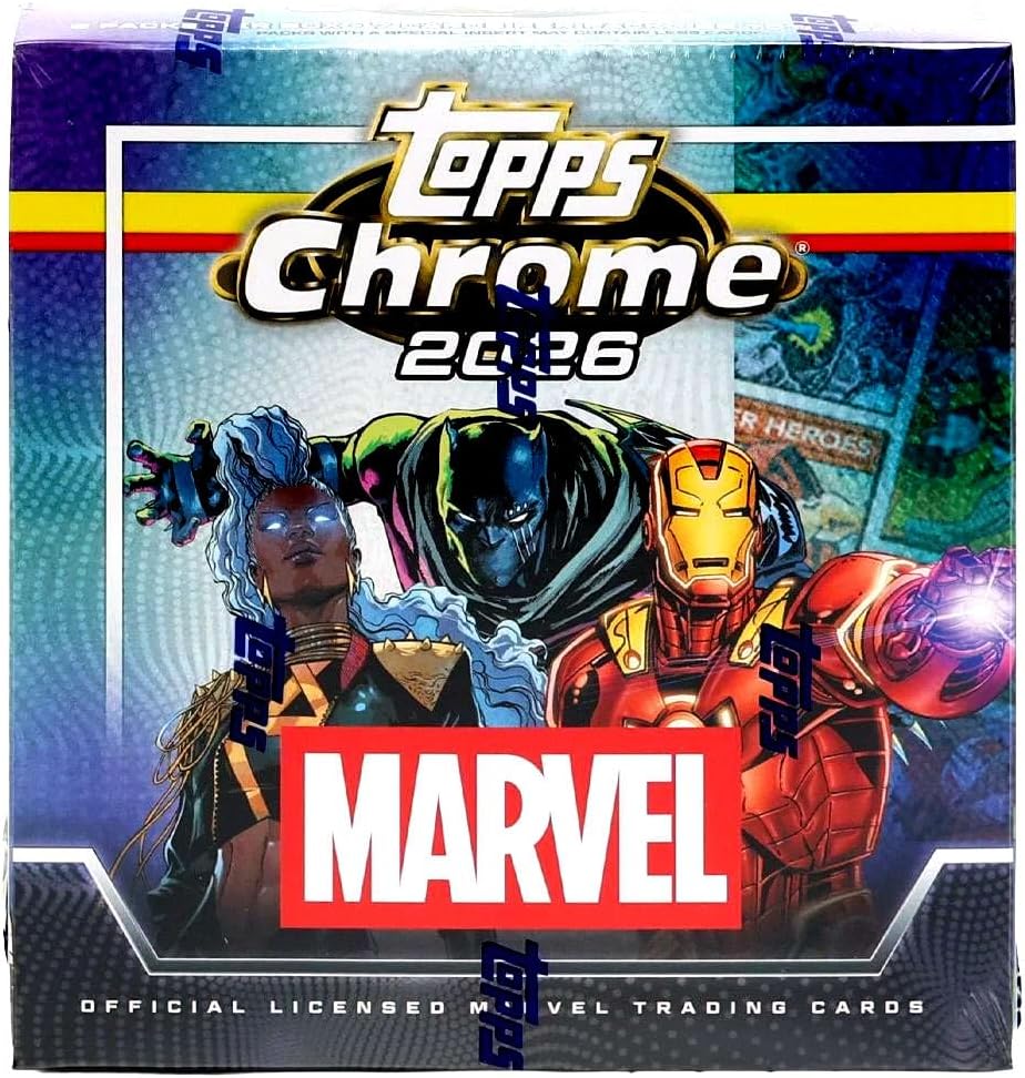 2026 Topps Chrome Marvel MEGA box (8 pks/bx)
