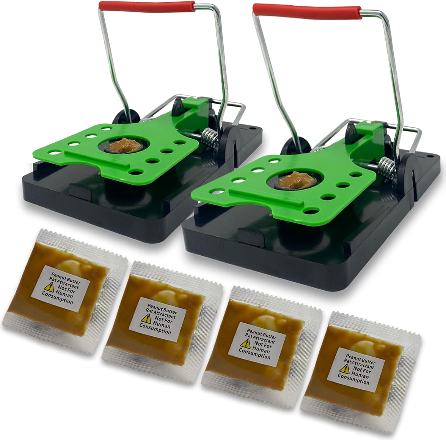 Rat Reaper XL Rat Traps 2 Pack - Pre-Baited Professional Quality & Heavy Duty Pest Control Traps - Large Reusable & Easy Set Rodent Solution