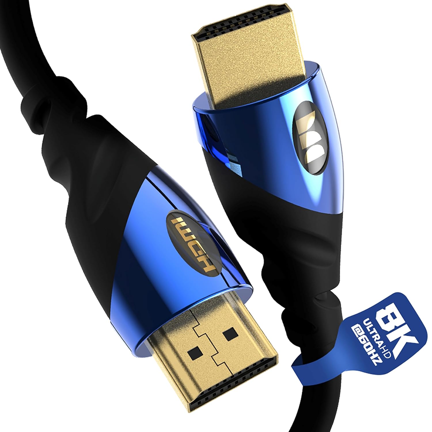Monster 8K HDMI Cable — Xbox Series X & PlayStation 5 HDMI Cable w/ 24K Gold Contacts & V-Grip, 48 Gbps Speed, 60/120 Hz Refresh Rate, Dynamic HDR & eARC for Superior Visuals & Audio (6 FT)