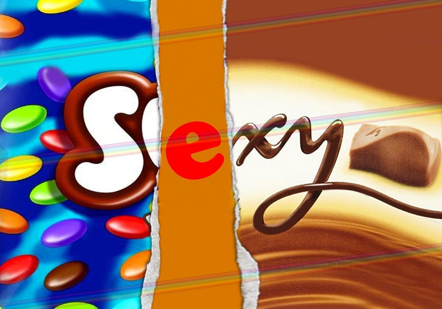 Sexy - Funny Chocolate Novelty Wrappers Insults Joke Valentines Fathers Mothers Day Birthday Secret Santa Gift Present Rude (Chocolate Bar Not Included)