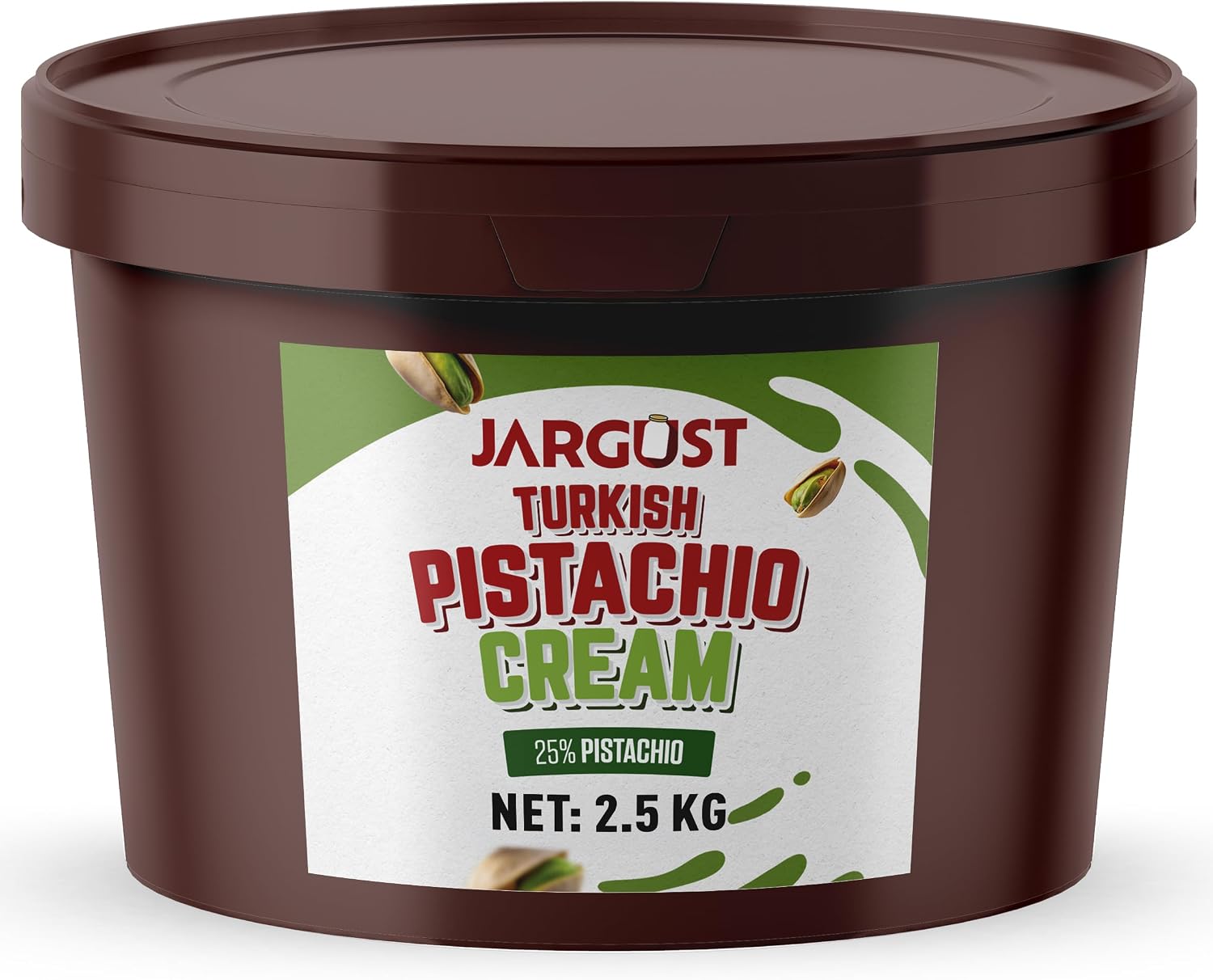 Bulk Pistachio Cream Spread, 2.5 kg, Premium Turkish Pistachio Butter, Perfect for Dubai Chocolate Bar Kit, Gourmet Paste for Desserts, Breakfast, & Indulgent Treats