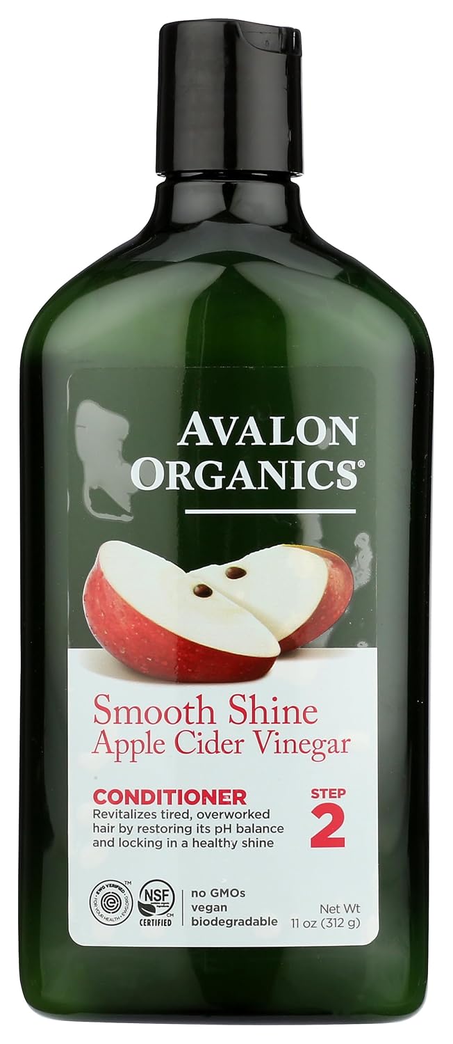 Avalon Organics Conditioner Apple Cider Vine, green, 11 Ounce