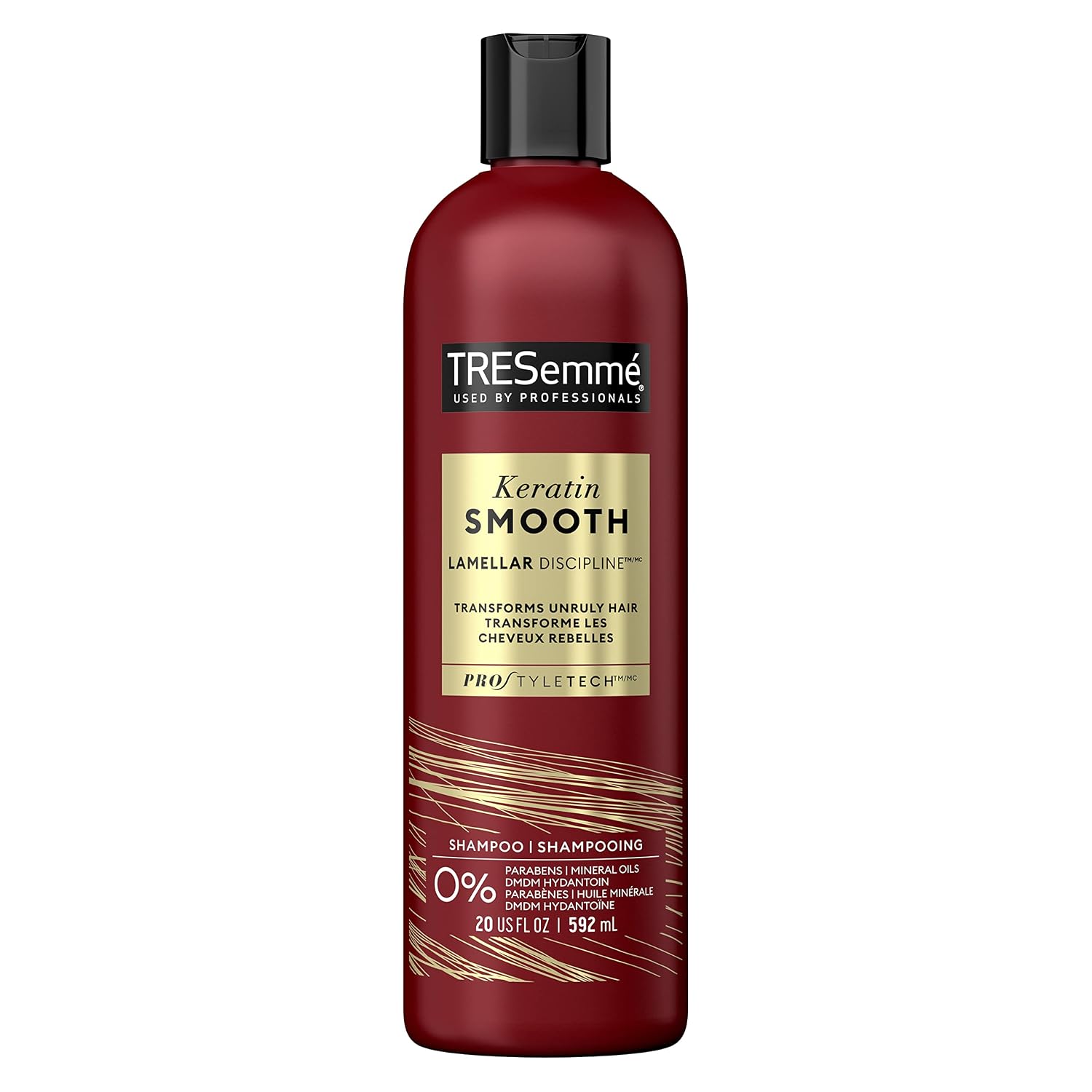 TRESemmé Keratin Smooth Smoothing Shampoo for Frizzy Hair Formulated With Pro Style Technology 20 oz