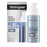 Neutrogena Retinol Face Moisturizer Cream, Rapid Wrinkle Repair, Anti-Wrinkle Night Moisturizer Cream, Anti-Wrinkle Face & Neck Cream Moisturizer with Hyaluronic Acid & Retinol, Paraben-Free, 1 fl. oz