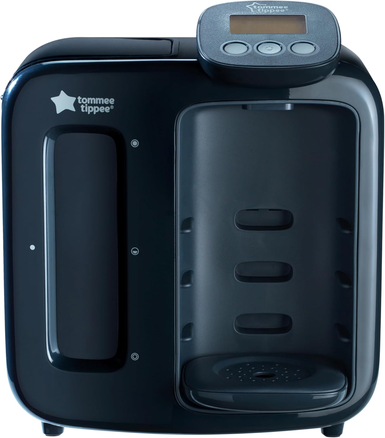 Tommee Tippee Perfect Prep Day & Night, Slate, Baby Bottle Formula Feed Maker with Antibacterial Filter, Digital Display and Adjustable Volume