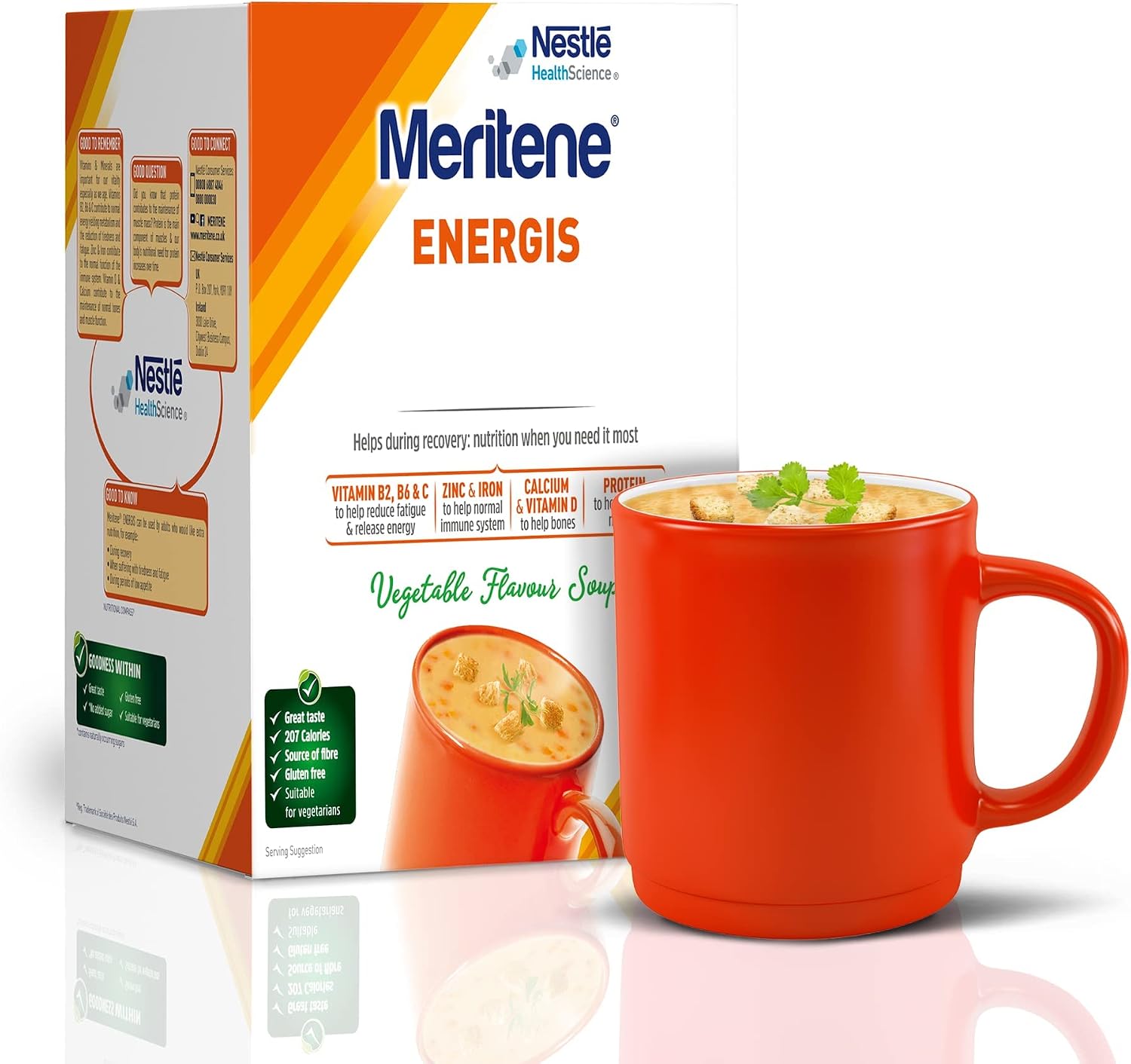 Meritene Energis Vegetable Meal Replacement | 50g Powder Sachets