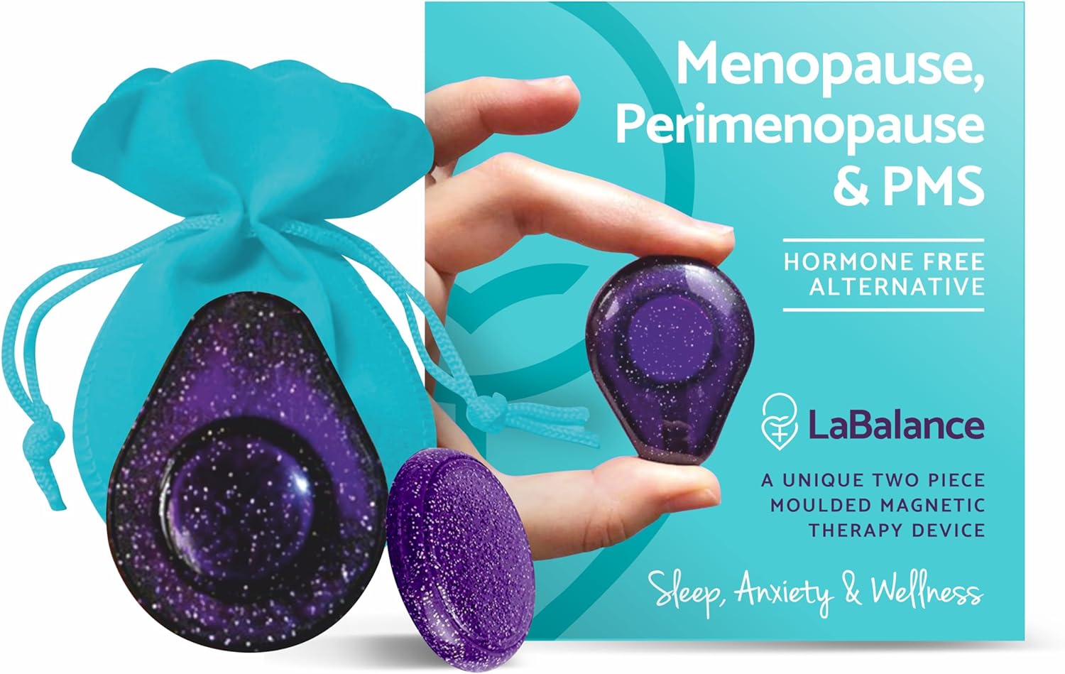 LaBalance Discreet Device Known for Menopause, Peri Menopause, PMT, Anxiety and Great Sleep. HRT Alternative Over 2,000 Gauss. A Natural Remedy for The Alleviation of Menopause Symptoms