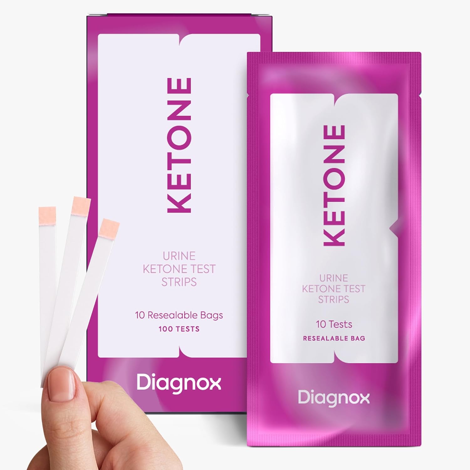 Ketone Test Strips for Urine – 100 Strips – Easy Ketosis Tracking for Keto Diet and Low-Carb Diet – Fast, Accurate Results