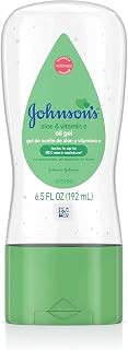 Johnson's Baby Oil Gel with Aloe Vera & Vitamin E, Hypoallergenic Baby Skin Care, 6.5 fl. oz