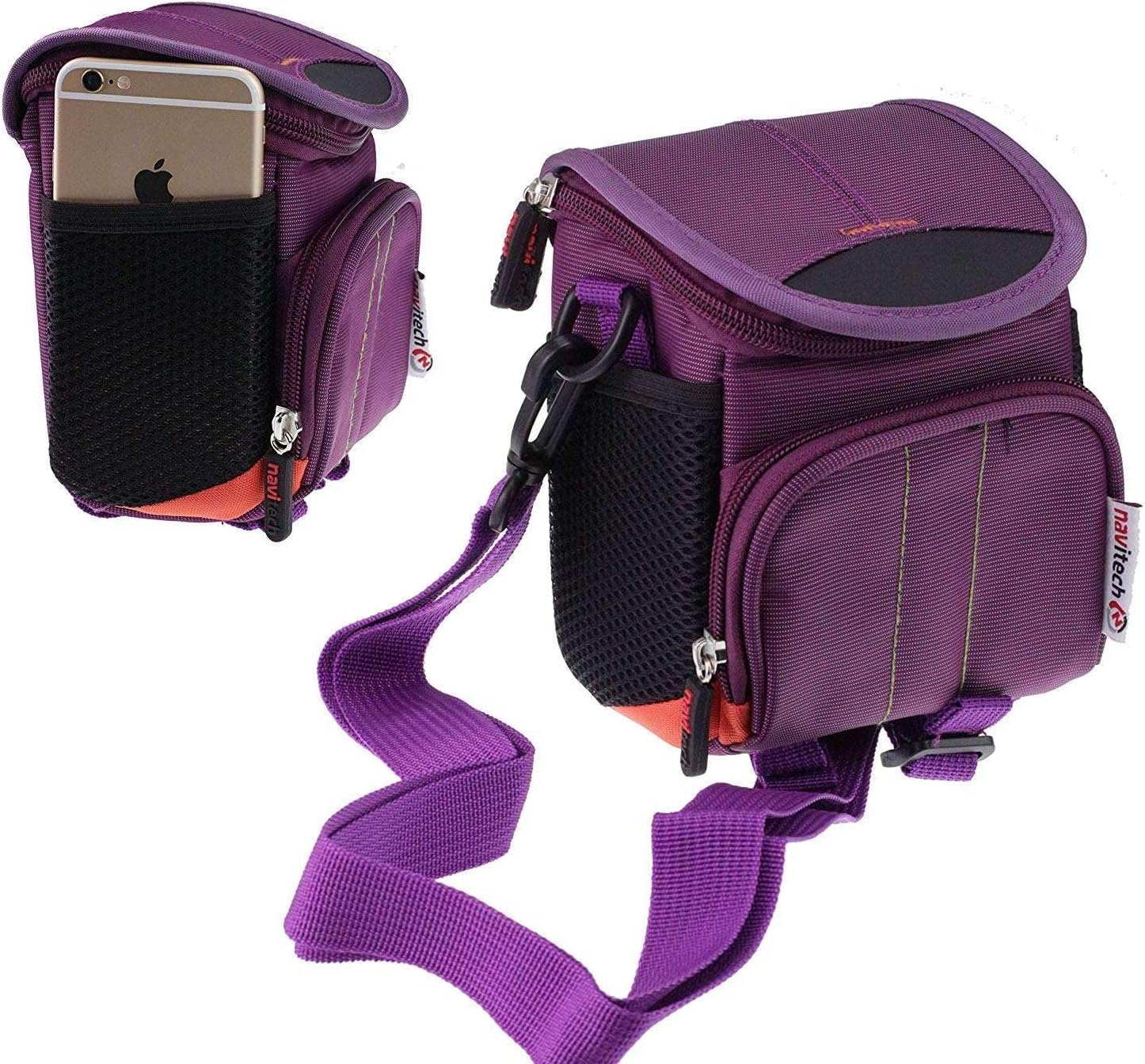 Navitech Purple Camera Shoulder Bag Compatible with XNSIAKXA 5K Digital Camera