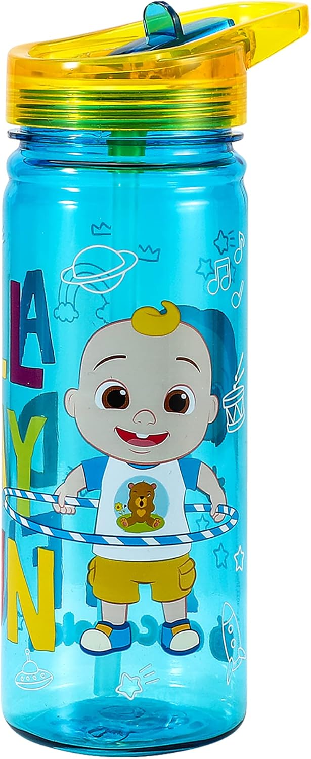 Zawadi Global Cocomelon 580ml Water Bottle for Kids School Drinks Bottle Made of Durable Ecozen Reusable BPA Free