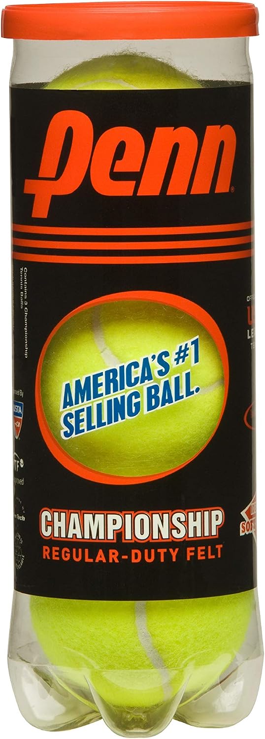 Penn Championship Tennis Balls - Regular Duty Felt Pressurized Tennis Balls