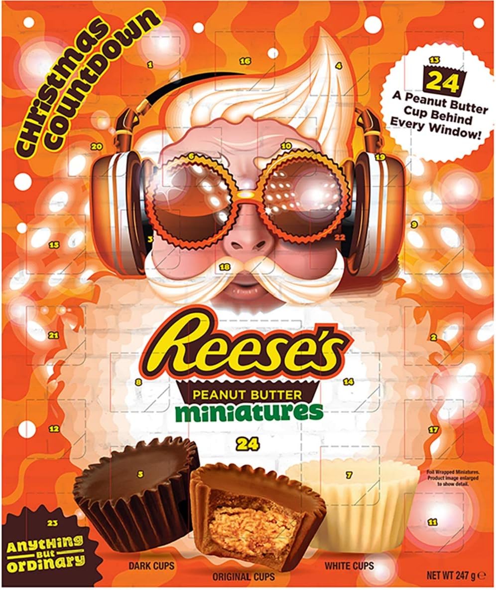 Reese's Peanut Butter Cups Advent Calendar, Milk Chocolate Flavour Mini Cups