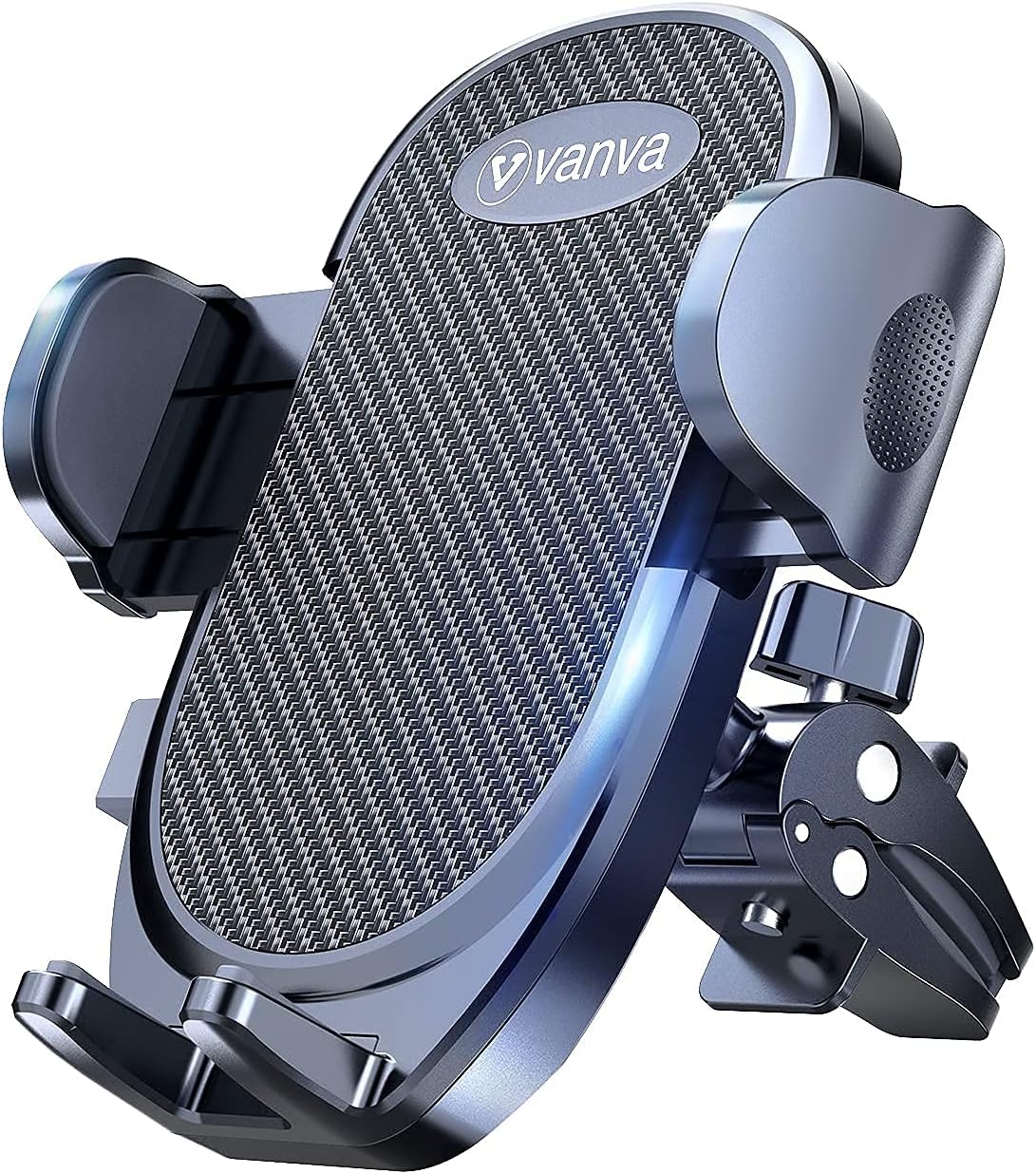 vanva [ Military-Grade Protection Universal Air Vent Car Mount, [ Big Phones & Thick Case Friendly ] Cell Phone Holder for Car Hands Free Clamp Cradle Vehicle fit for All Apple (B1)