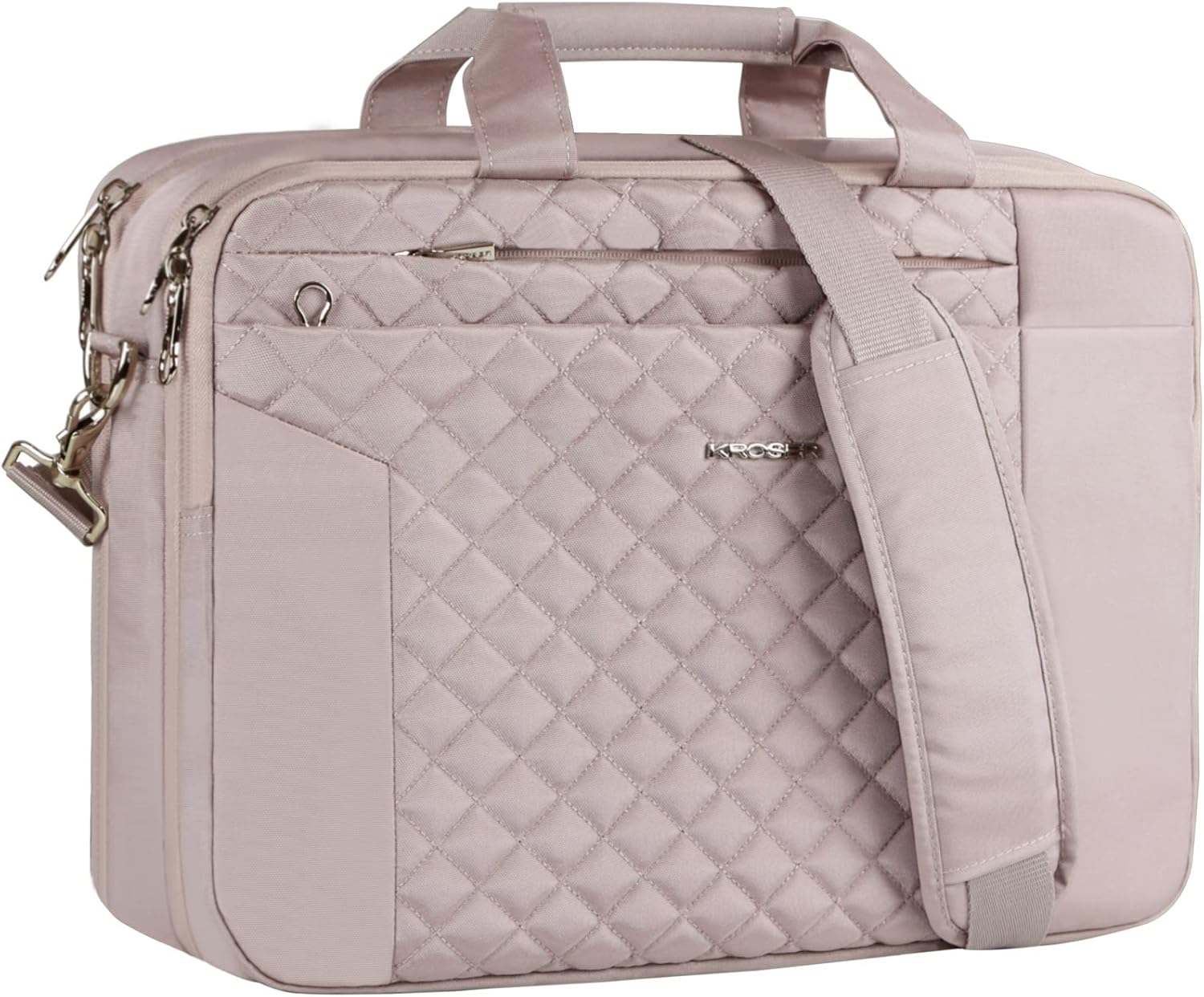 KROSER Laptop Bag 15.6 Inch Briefcase Shoulder Bag Water Repellent Laptop Bag Bussiness Carrying Handbag