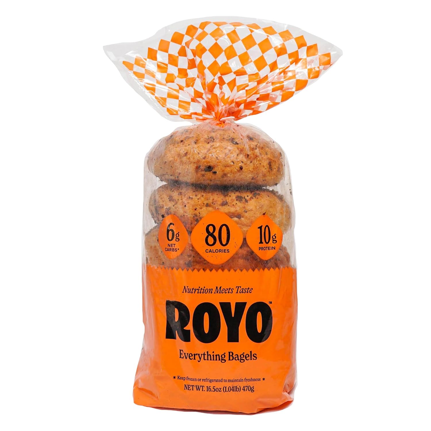 ROYO SINGLE 80 Calories Everything Bagels