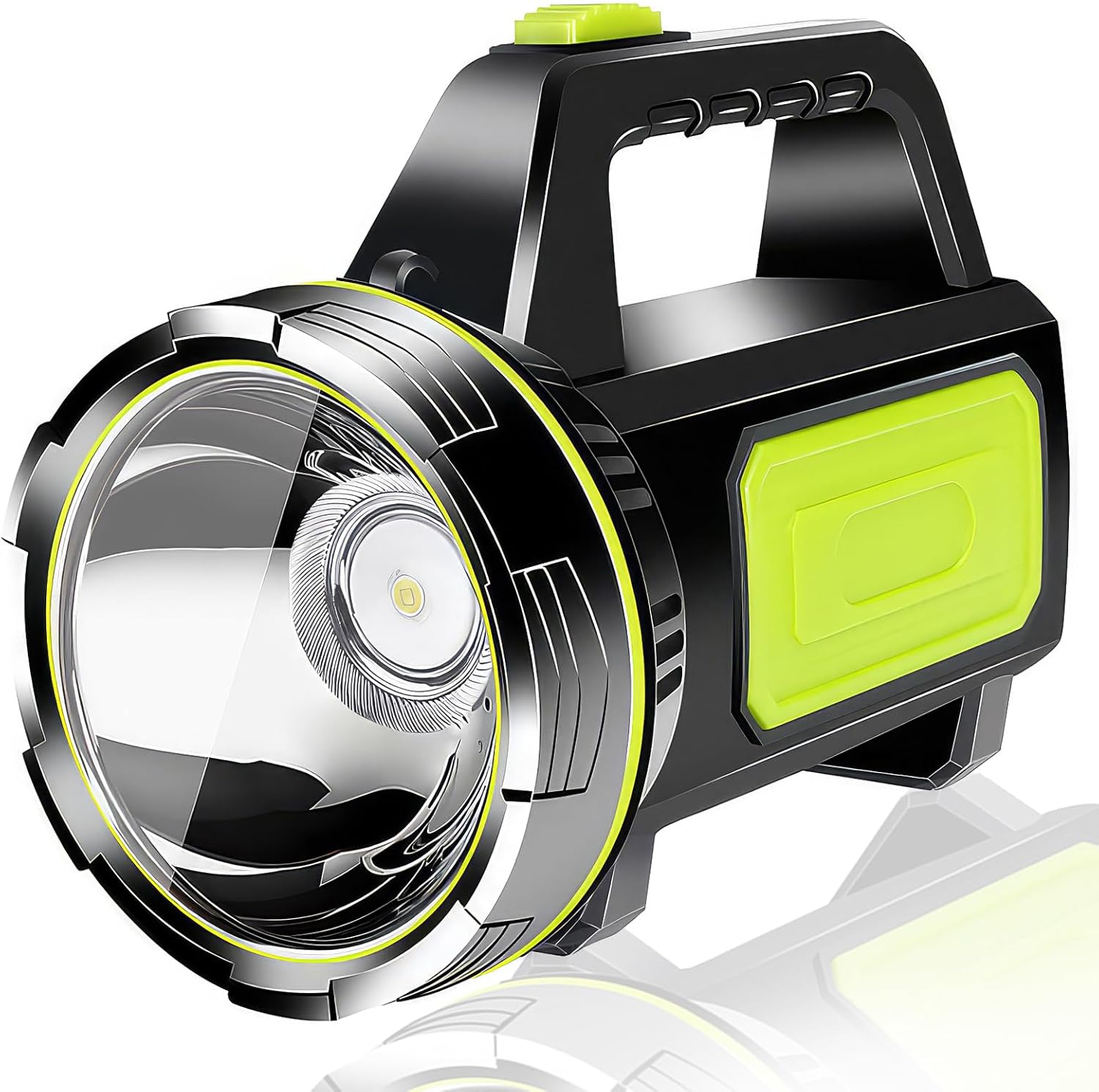 LED Super Bright Rechargeable Torch 1000LM Camping Torches Flashlight 1200mAh Battery Powered Portable Small Hand Torch IPX5 Waterproof Standard Torches with 2 Modes for Outdoor Emergency