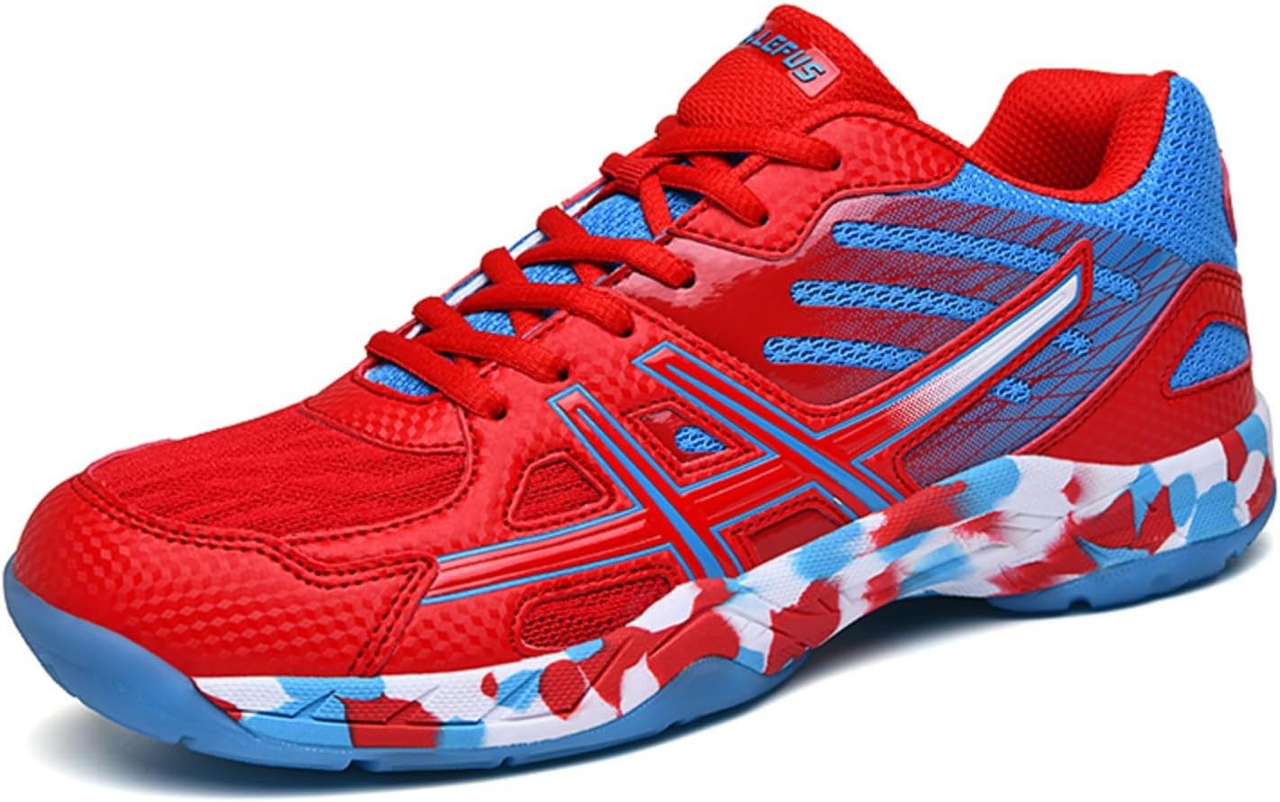 Volleyball Shoes Mens Squash Shoes Boys Netball Trainers Badminton shoces Non-Slip Athletic Sport Indoor Sneakers Indoor Pickleball Breathable Suitable Comfortable Fitness