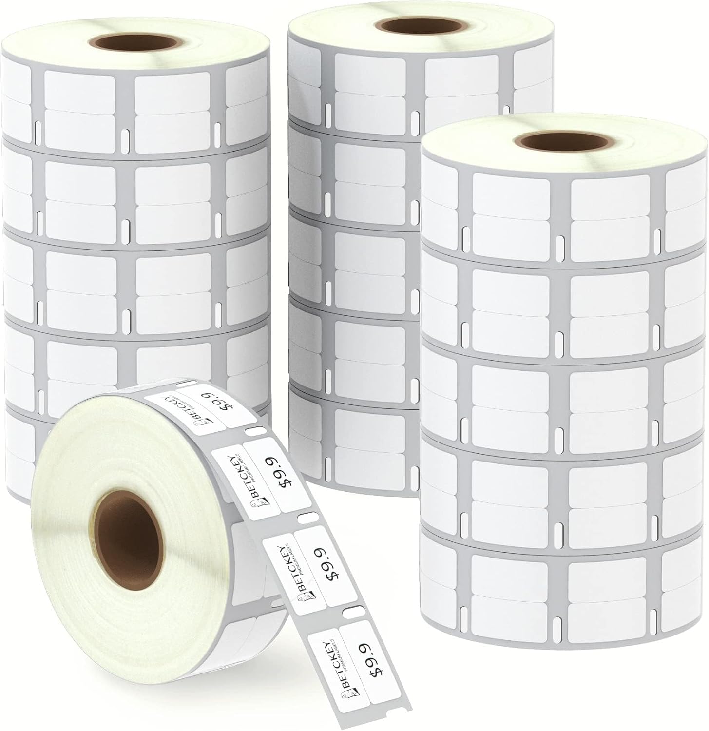 BETCKEY - Replace for DYMO 30333 (1/2" x 1") Small 2-Up Labels [16 Rolls]