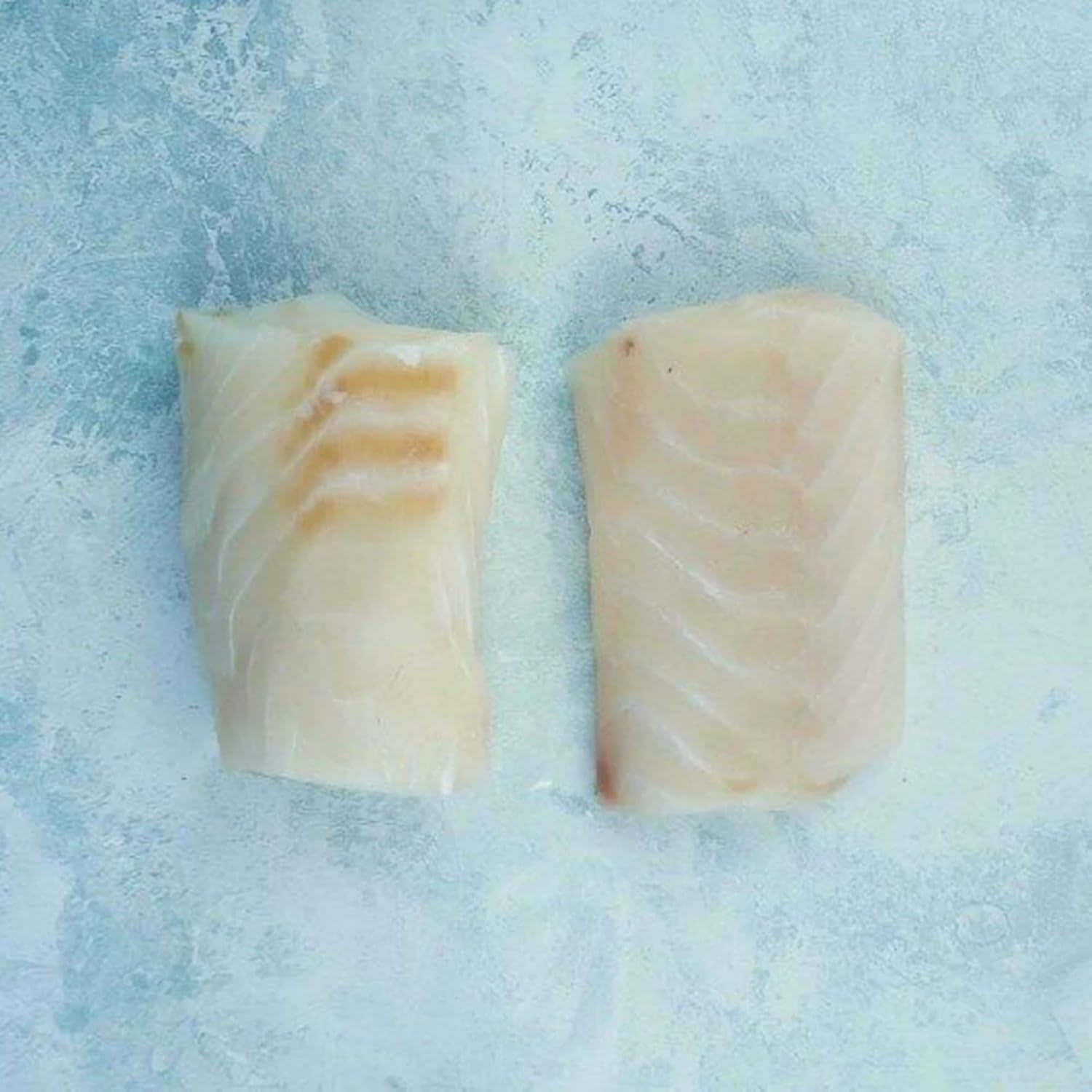 The Fish Society | Skinless Atlantic Cod Loin Steaks | Sustainably Sourced & MSC Certified | Premium Thick-Cut, Hand-Trimmed Cod | Perfect for Baking & Gourmet Meals | Frozen Fresh, 2 Steaks (300g)