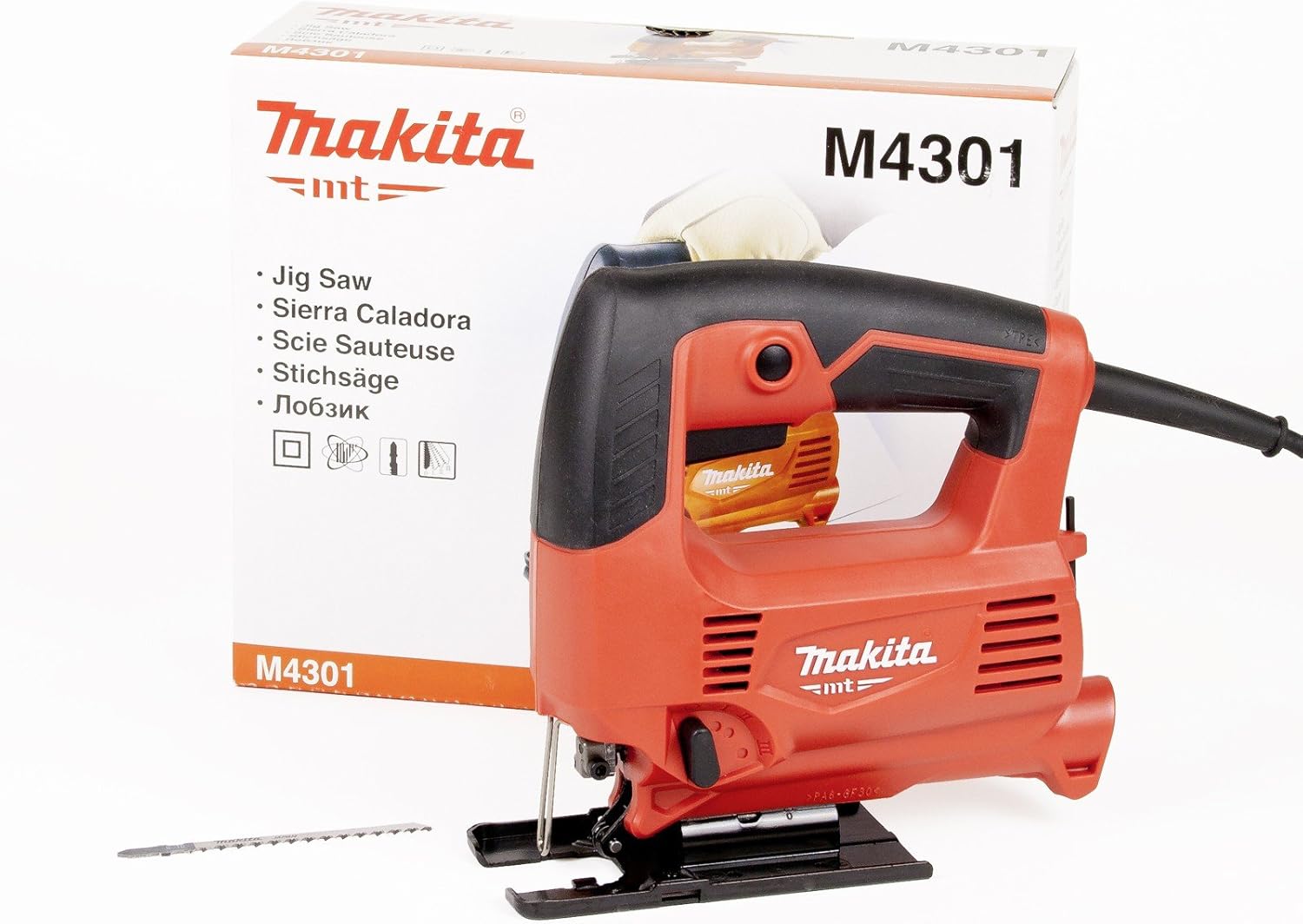Makita M4301 Jigsaw-Red/Black, 21.4 x 7.5 x 20.2 cm