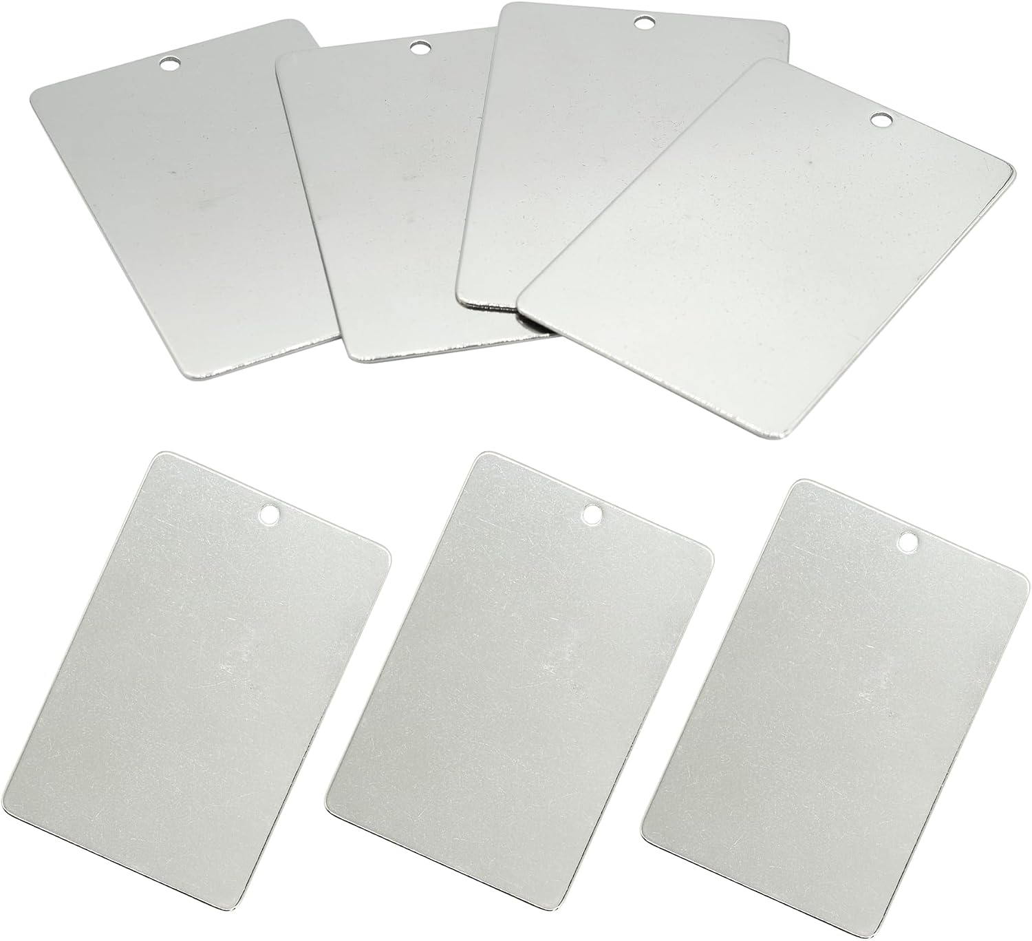 StayMax 2 x 3 Inch Metal Engraving Blank Tags Rectangle Stamping Blanks 25 Pack
