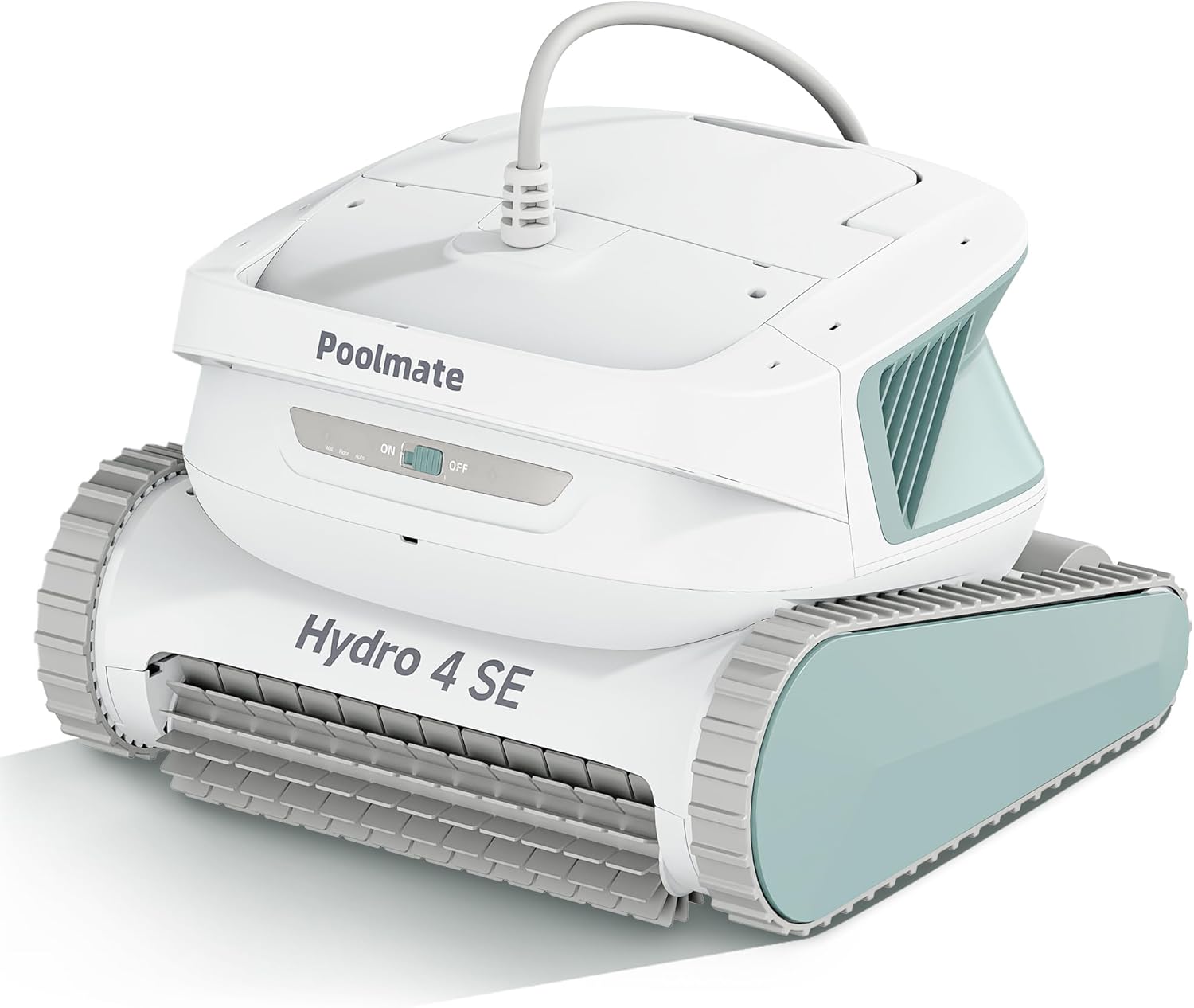 Hydro 4 SE Robotic Pool Cleaner, S-Shaped Path/Auto Wall/Waterline Cleaning, 40FT Long Cable/4 Cleaning Modes, 4.1L Large Filter Basket Pool Vacuum Ideal for Inground/Above Pools