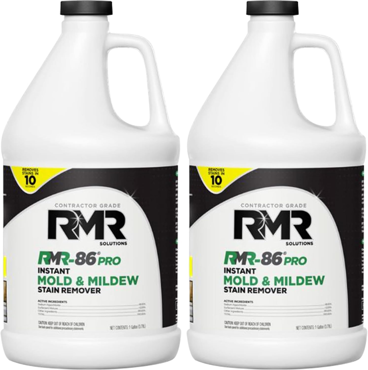RMR-86 Pro Contractor Grade Mold Stain & Mildew Stain Remover Cleaning Solution, Professional Quality Formula, 1 Gallon (Pack of 2)