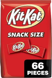 KIT KAT Milk Chocolate Wafer Snack Size, Candy Bag, 32.34 oz (66 Pieces)
