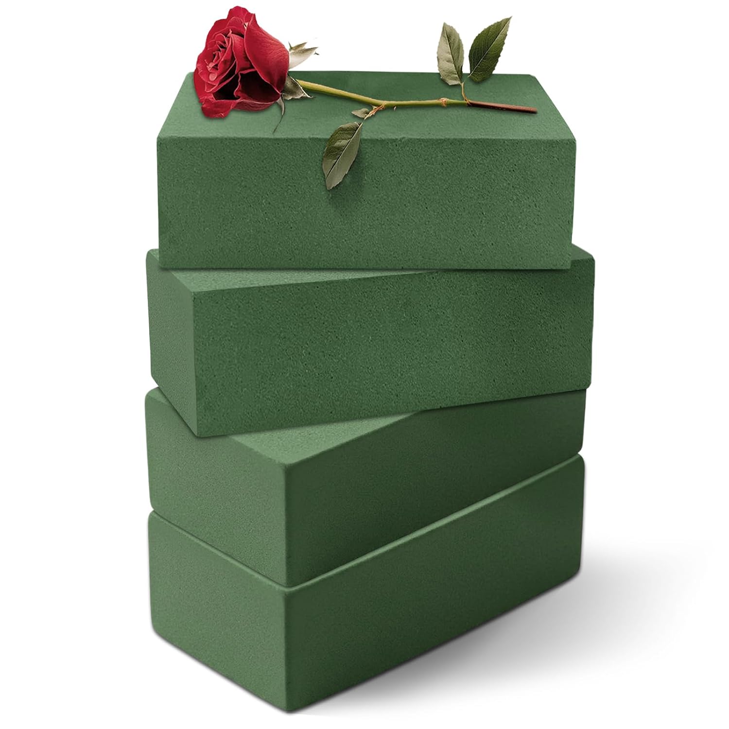 4PCs Floral Arranging Foam, Wet Dry Flower Foam for Fresh and Artificial, Florist Supplies for Fresh & Artificial Flower Arranging, Weddings, DIYs, Crafts