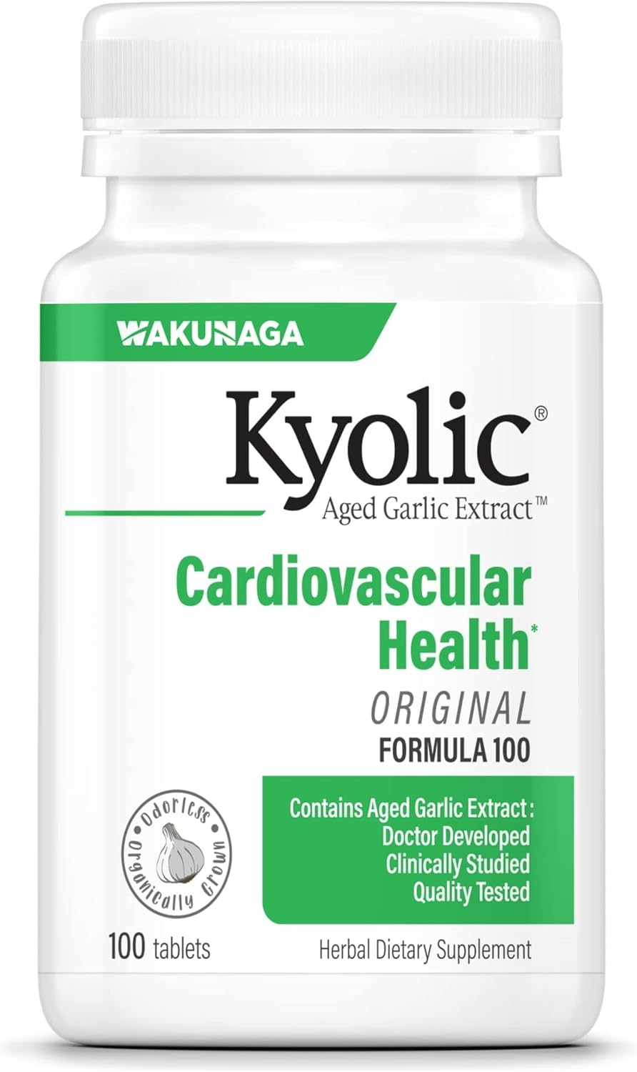 Kyolic Aged Garlic Extract Cardiovascular Health* Formula 100, 100 Tablets